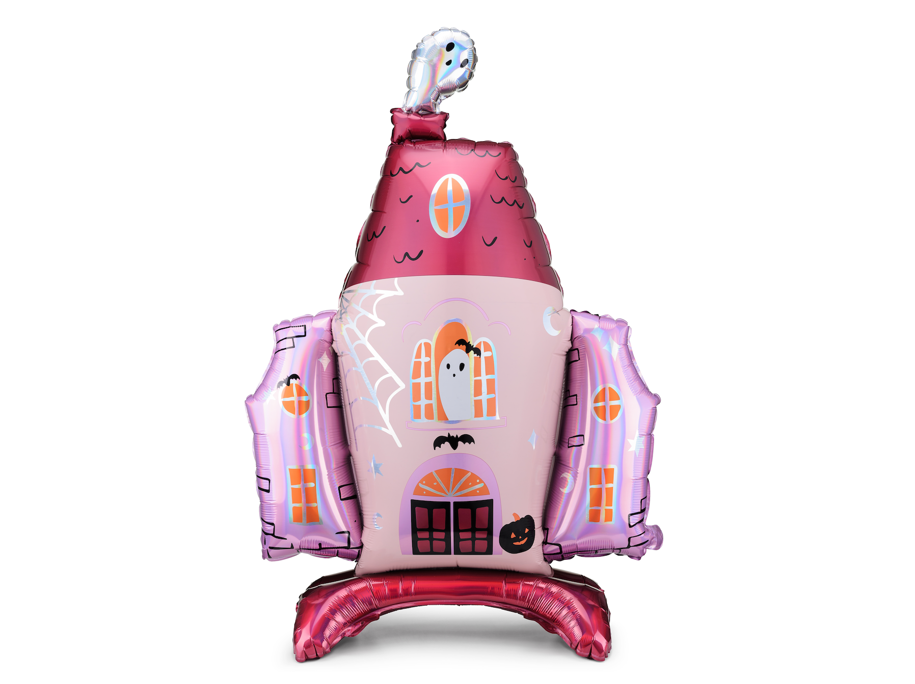 Pink Haunted House Foil Balloon