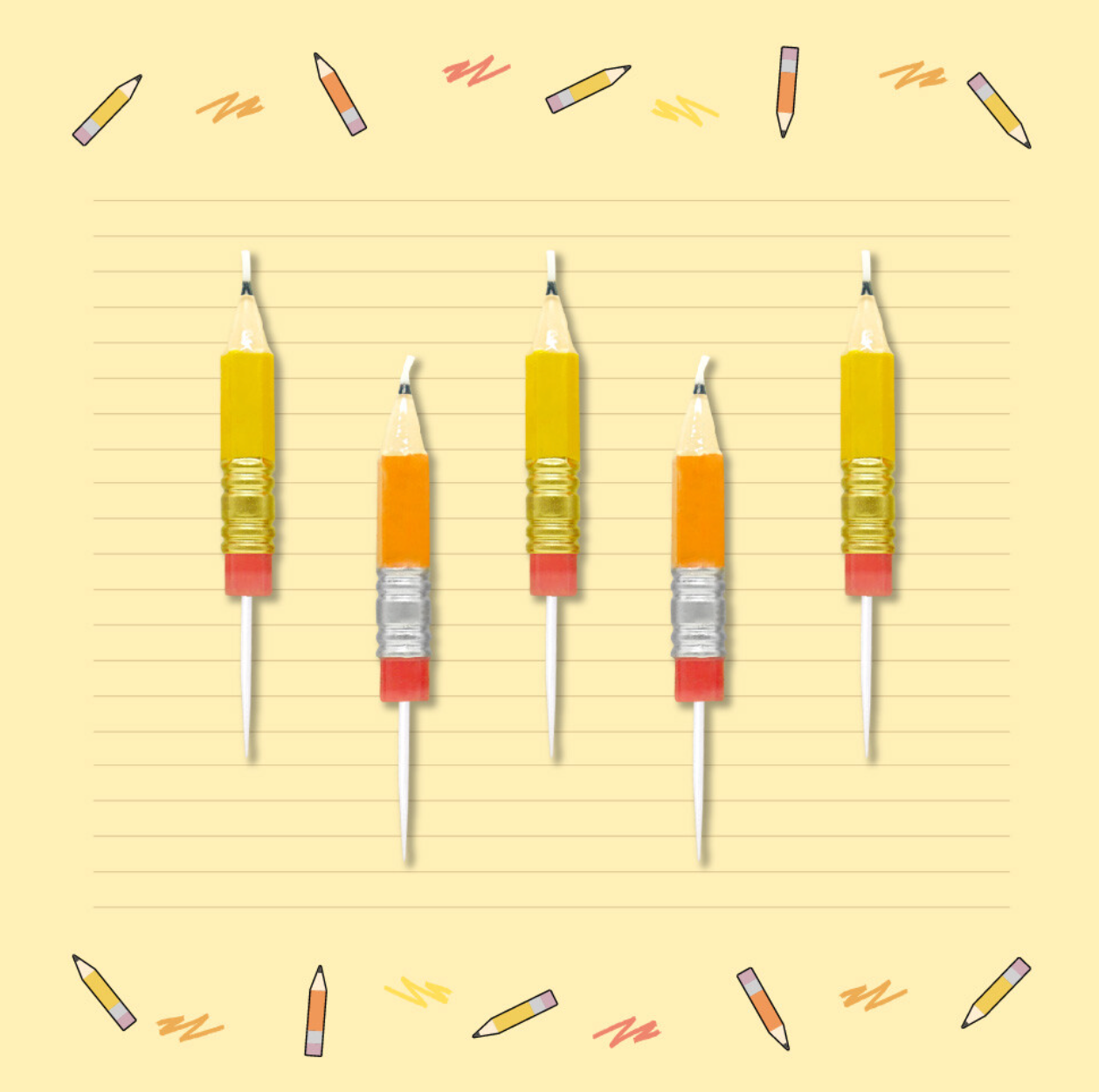 Mini Stubby Pencil Candles