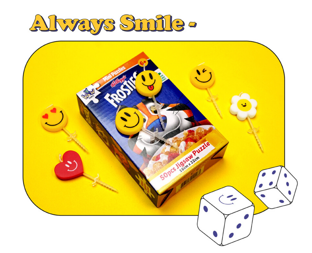 Mini Smiley Birthday Candles