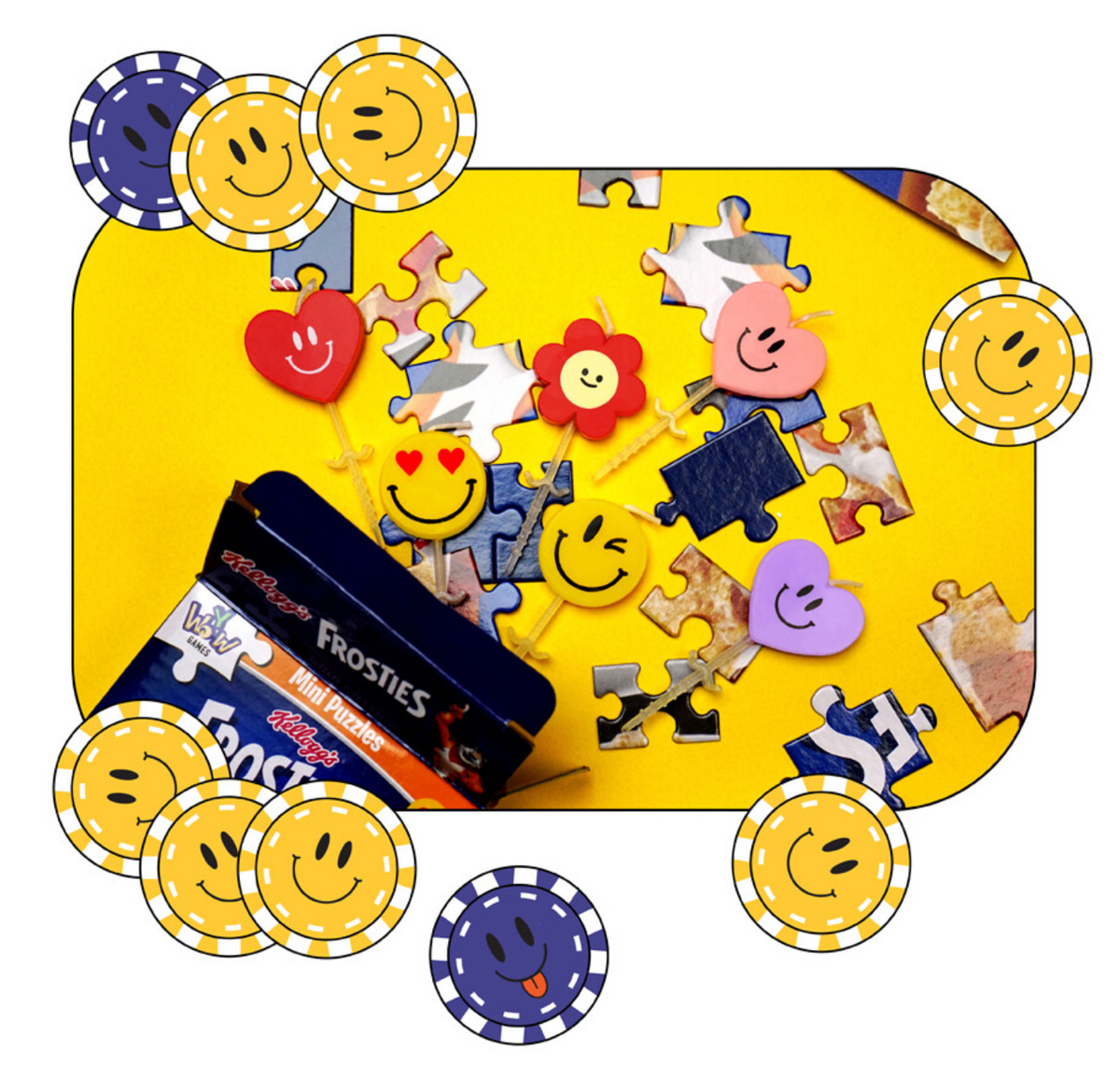 Mini Smiley Birthday Candles