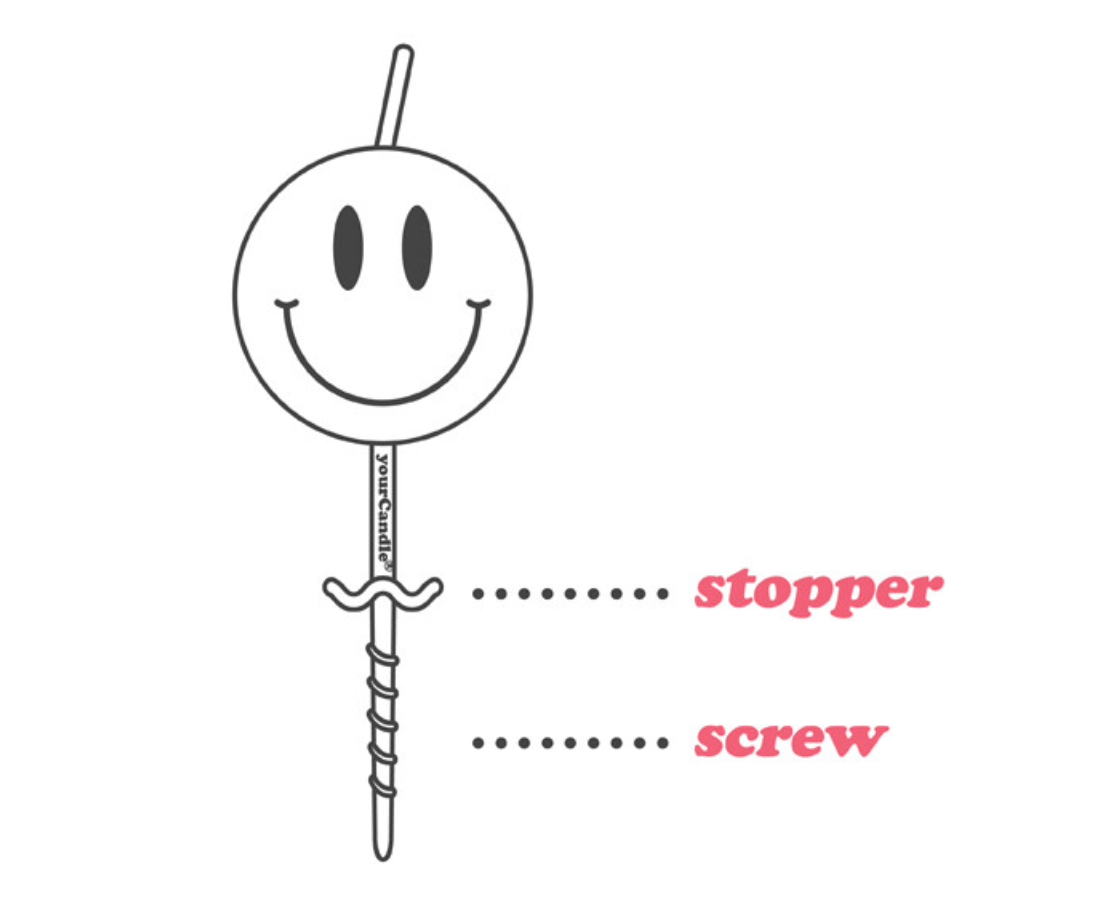 Mini Smiley Birthday Candles