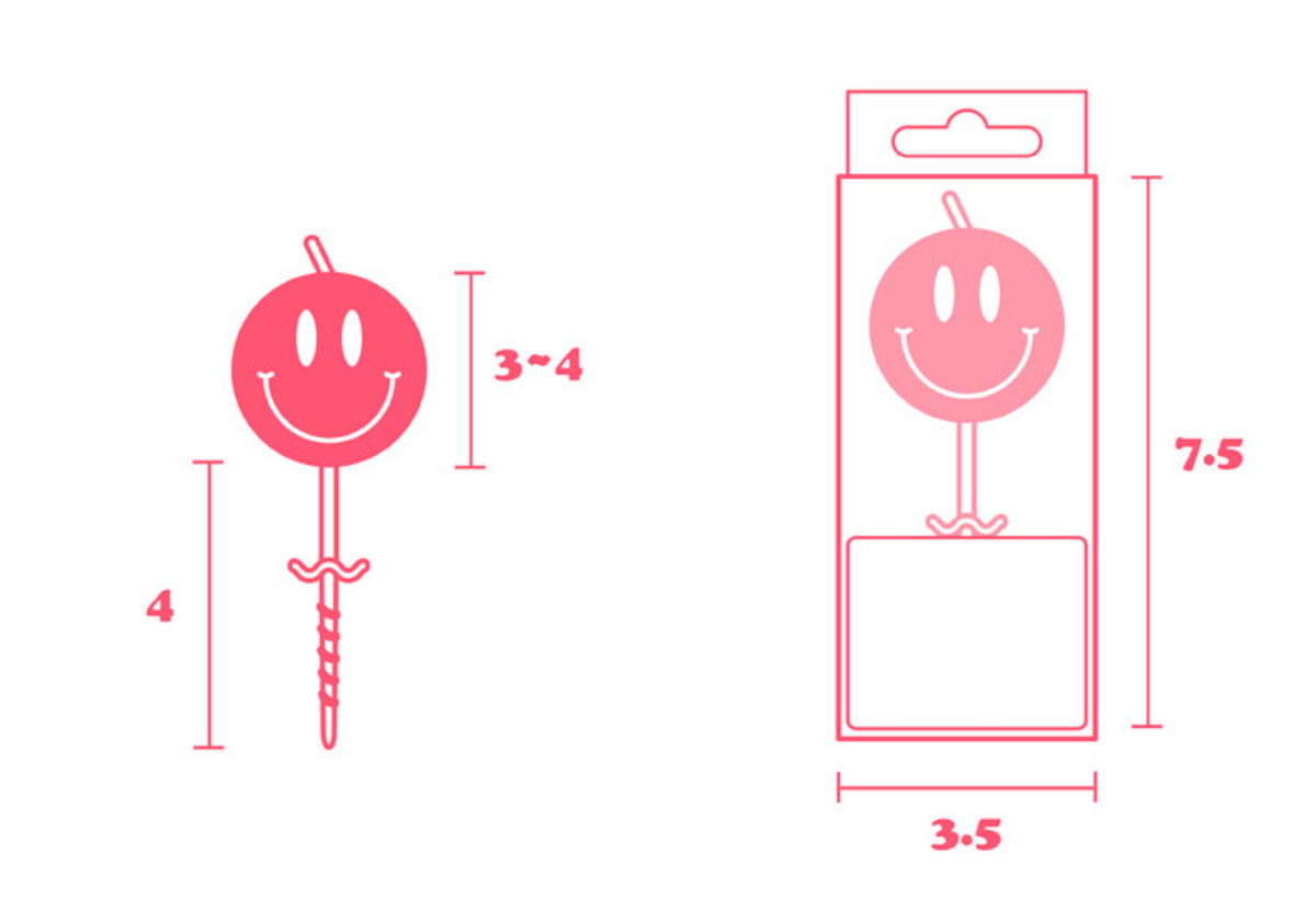 Mini Smiley Birthday Candles