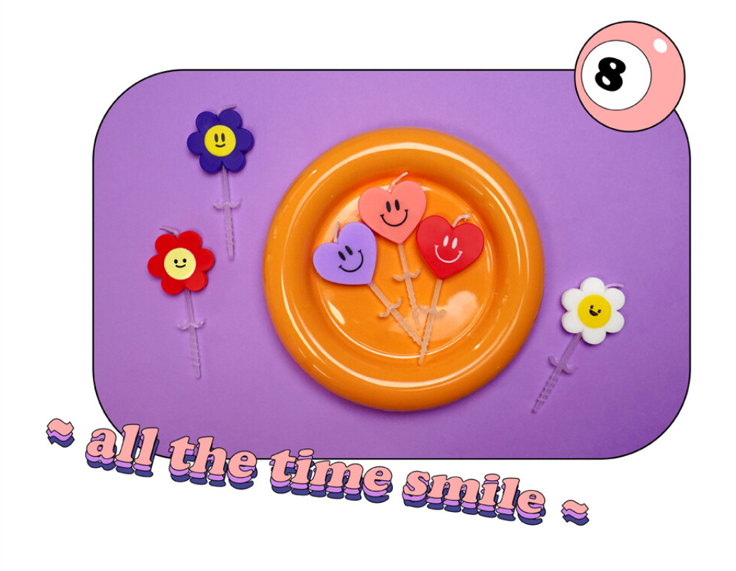 Mini Daisy Birthday Candles