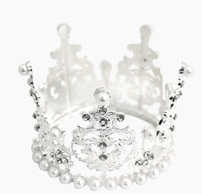 Silver Pearl Tiara Crown