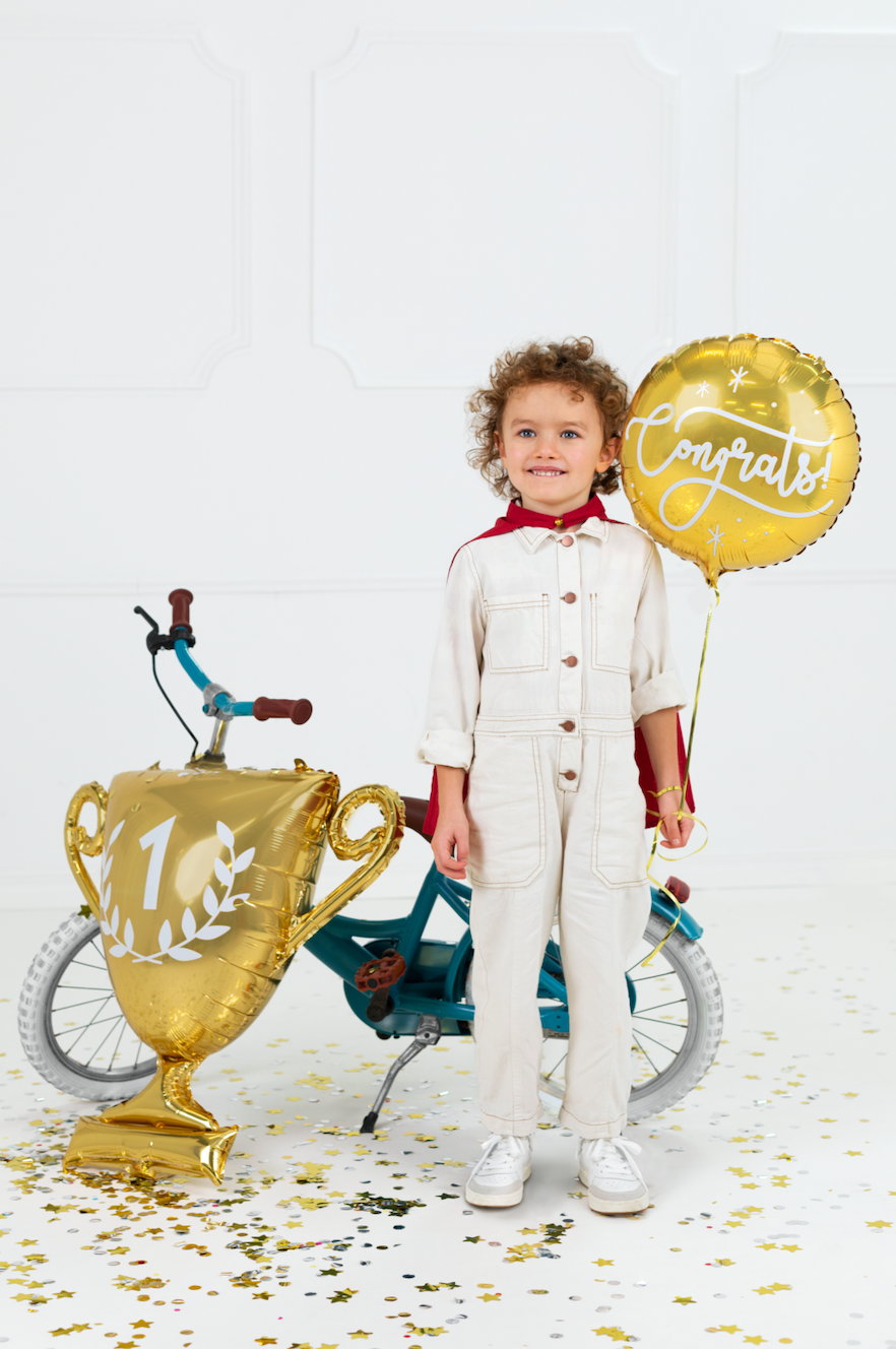 Congrats Glossy Gold Foil Balloon