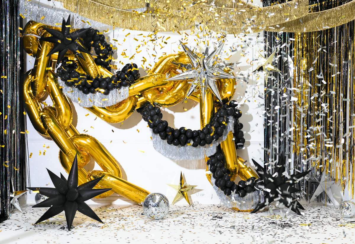 Gold Tinsel Fringe Garland