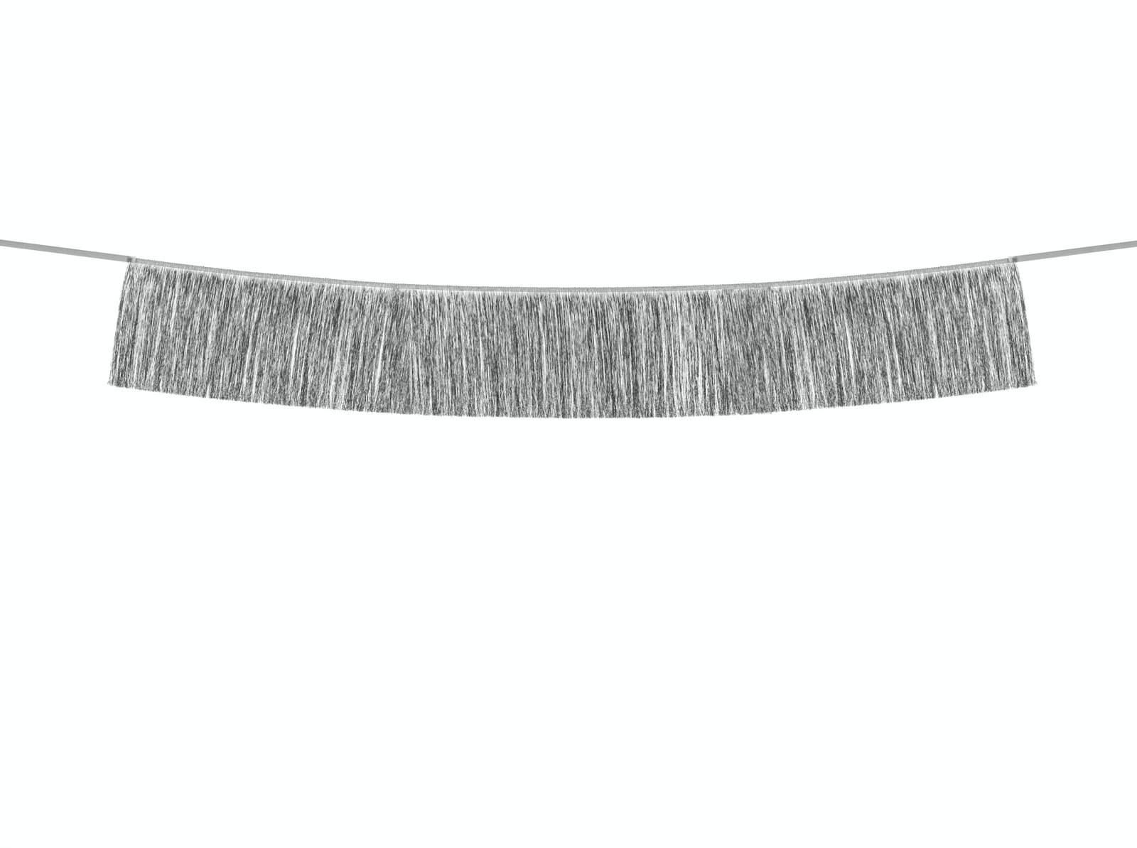 Silver Tinsel Fringe Garland