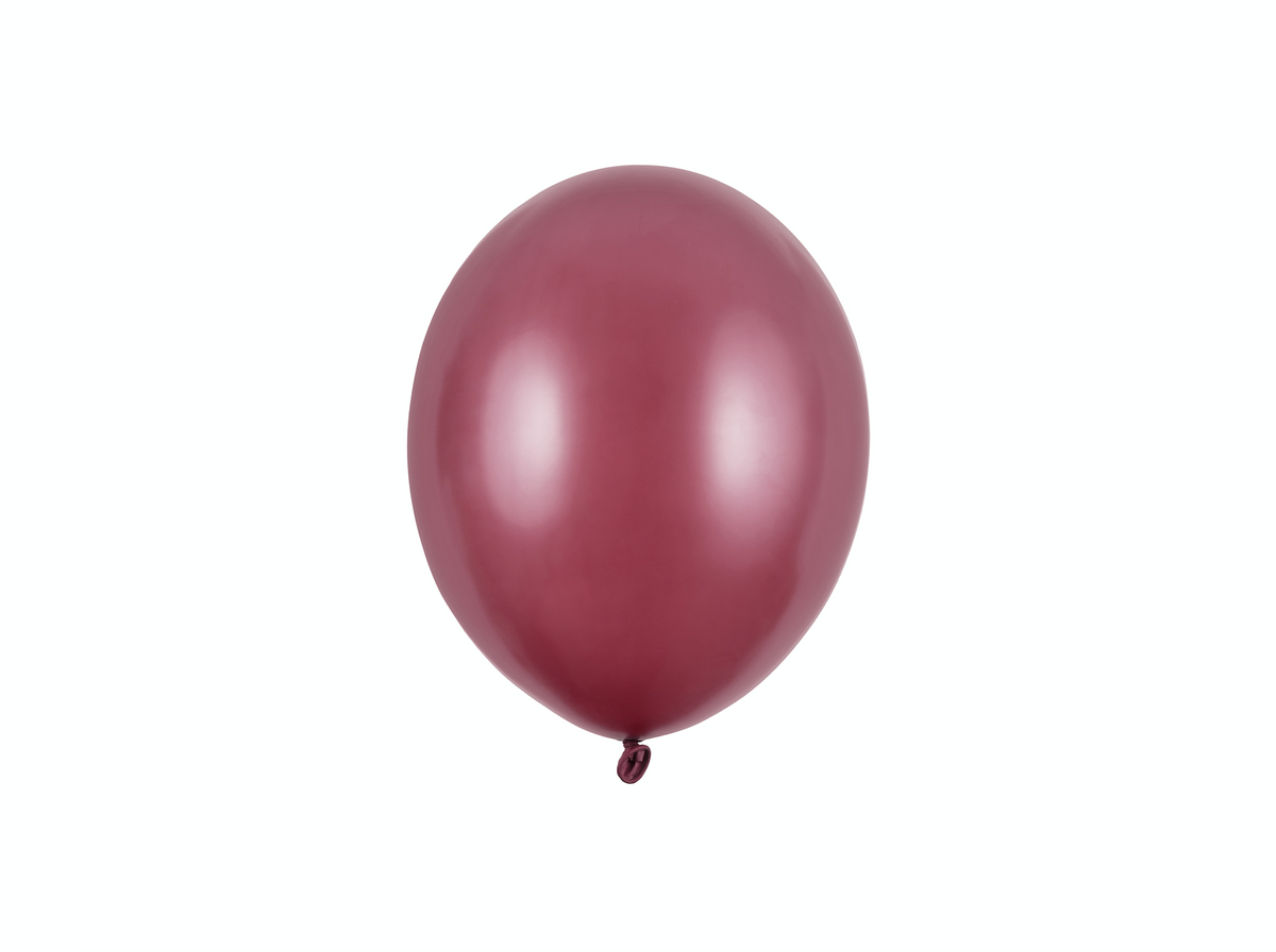 Mini Metallic Maroon Balloons