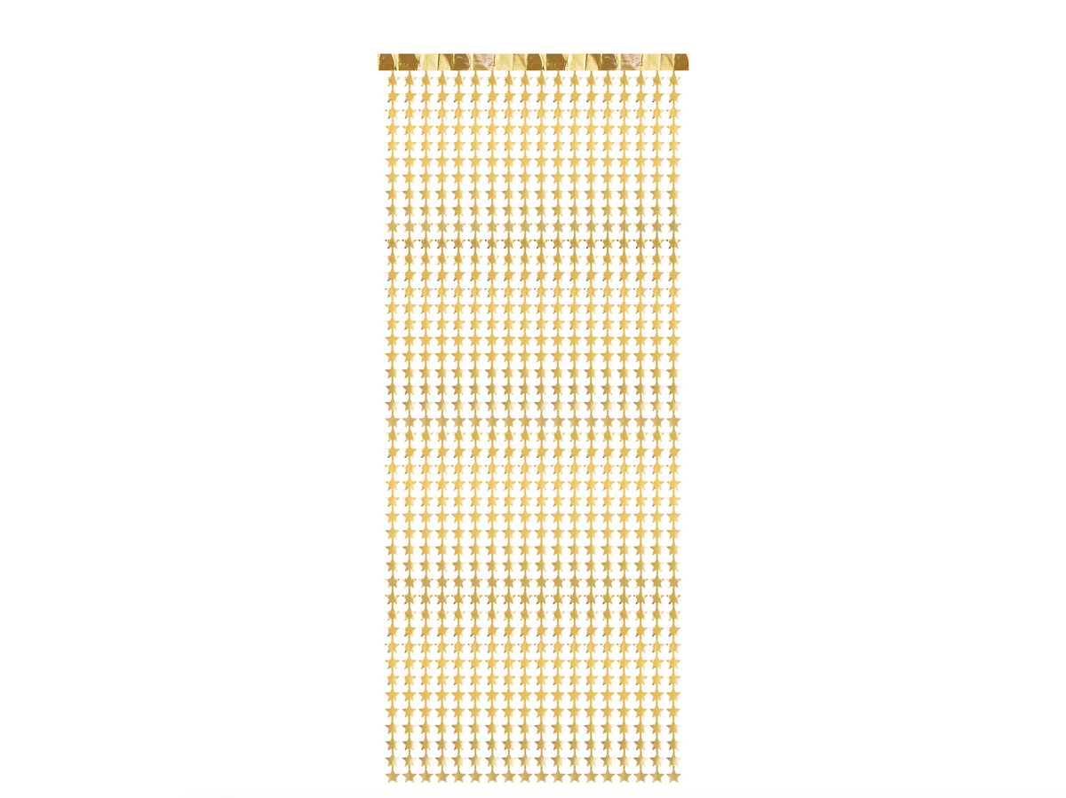 Gold Star Curtain Backdrop 