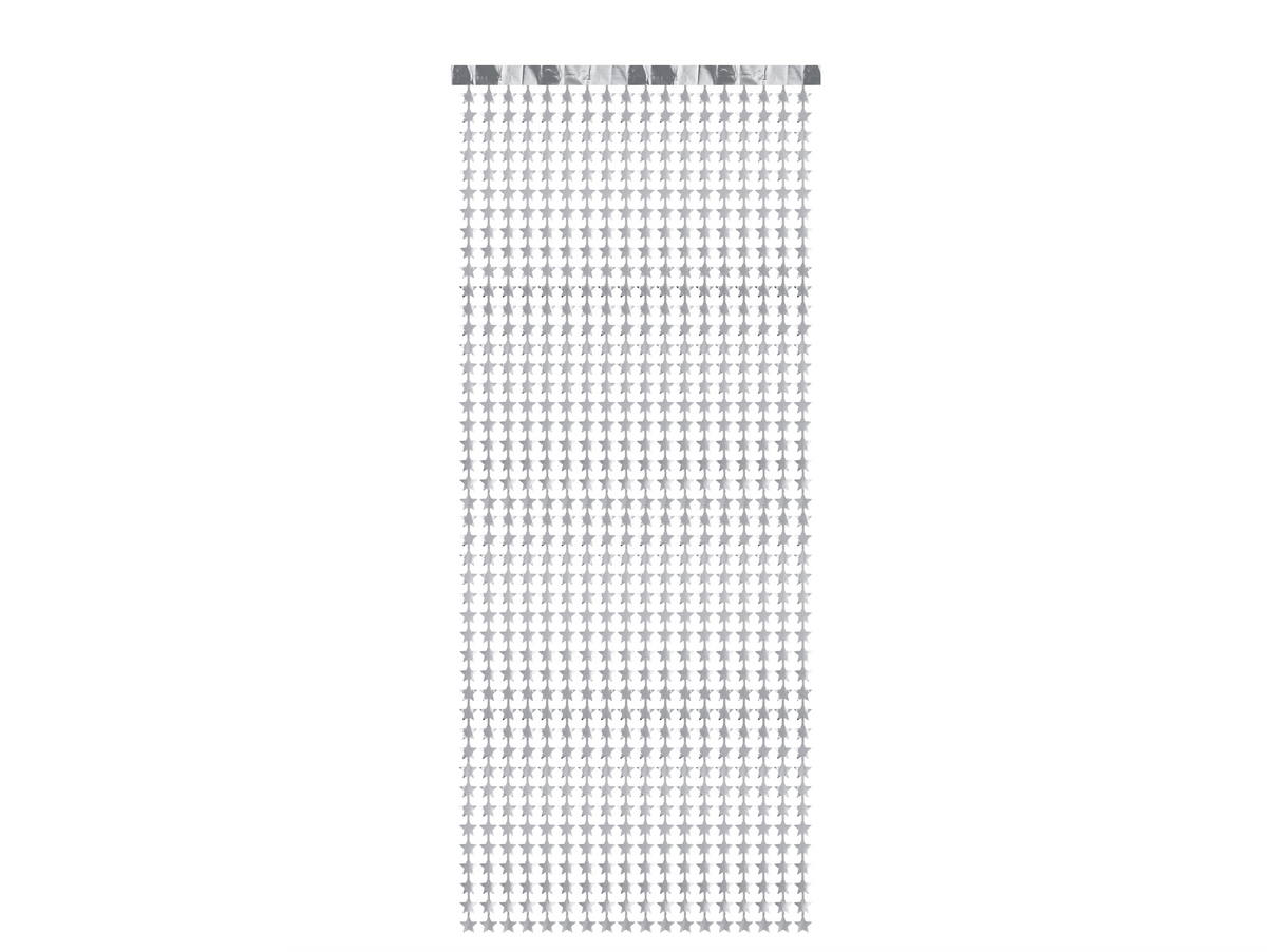 Silver Star Backdrop Curtain