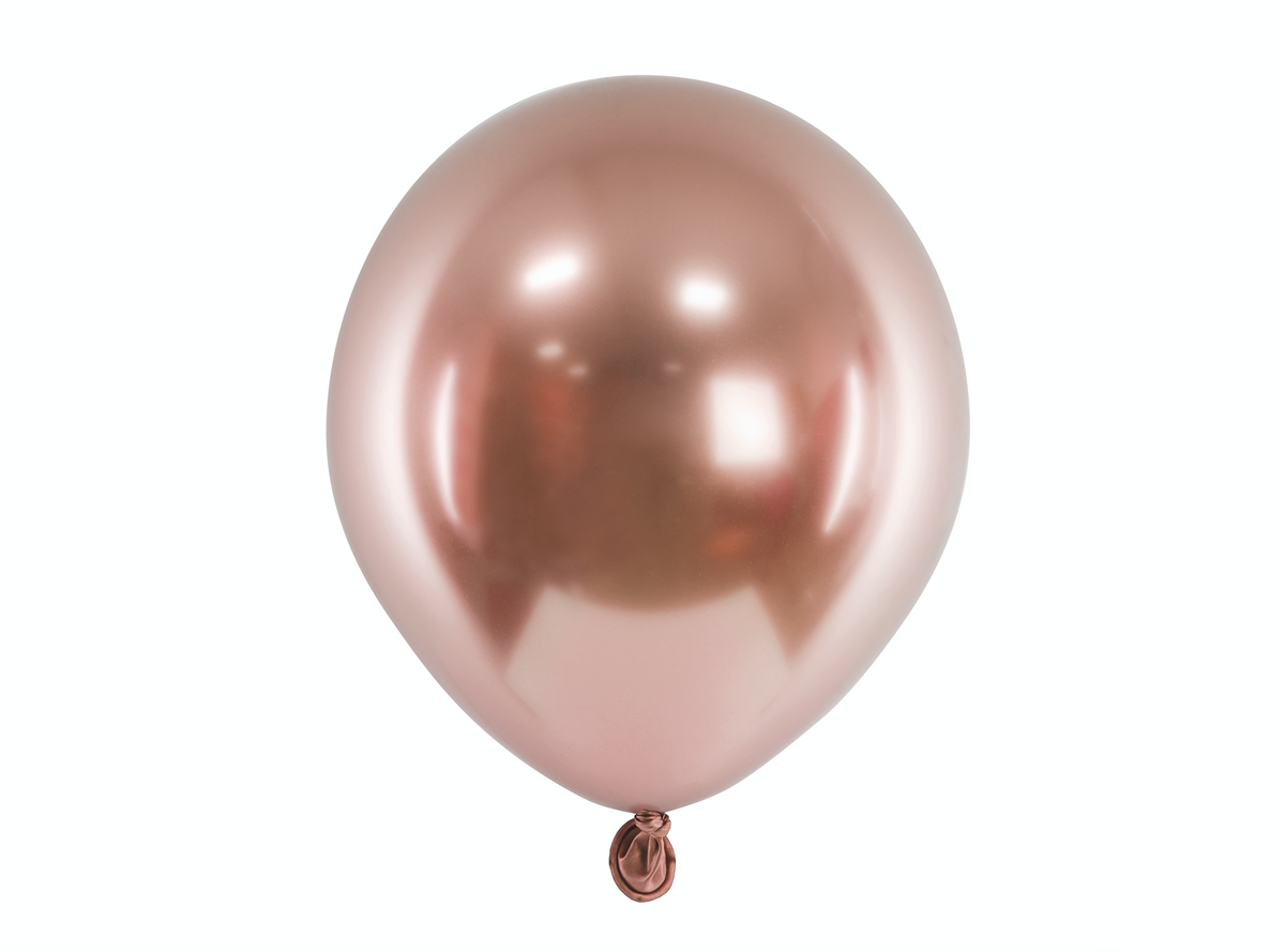 Mini Rose Gold Glossy Balloons 