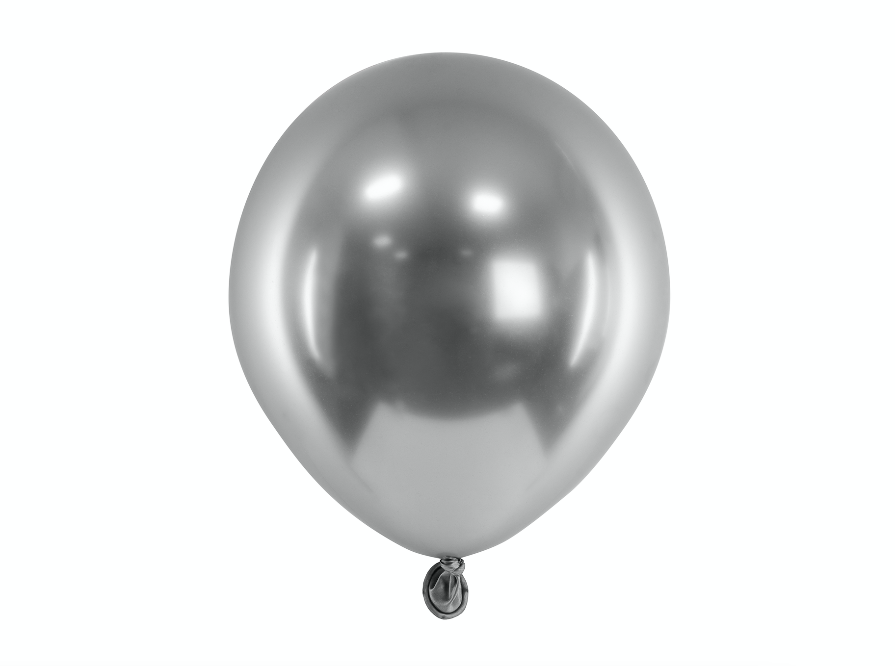 Mini Dark Silver Glossy Balloons