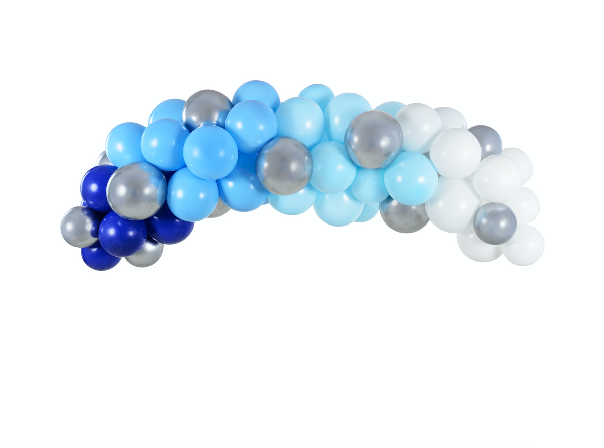 Silver Glossy Latex Balloons 