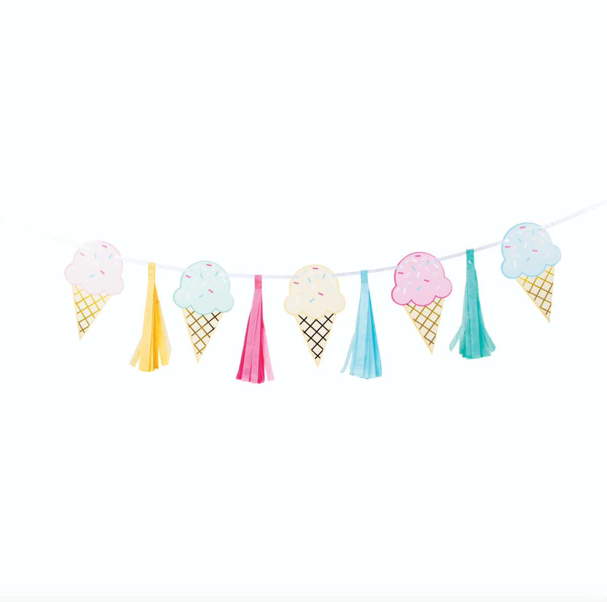 Ice Cream Tassel Banner