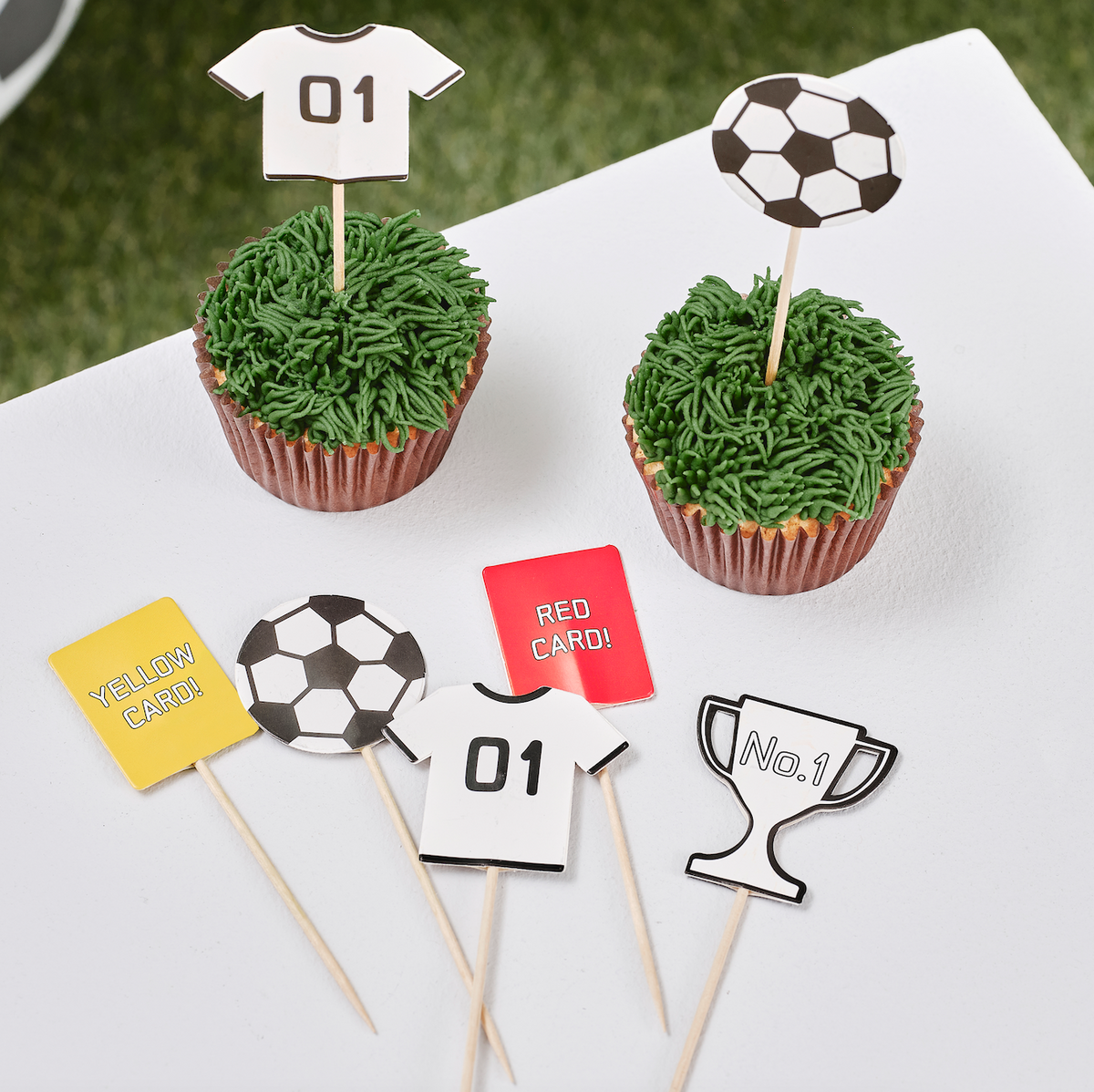 Football Cupcake Toppers