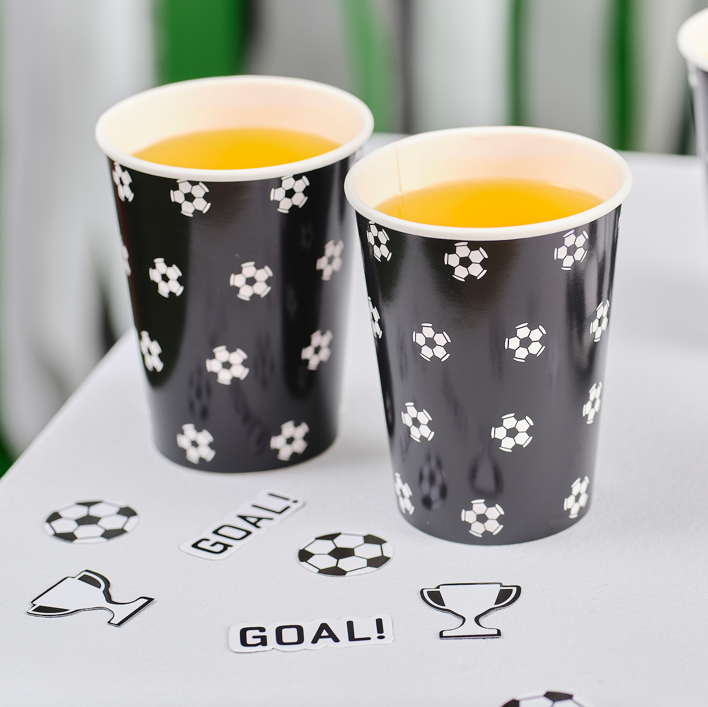 Football Print Paper Cups