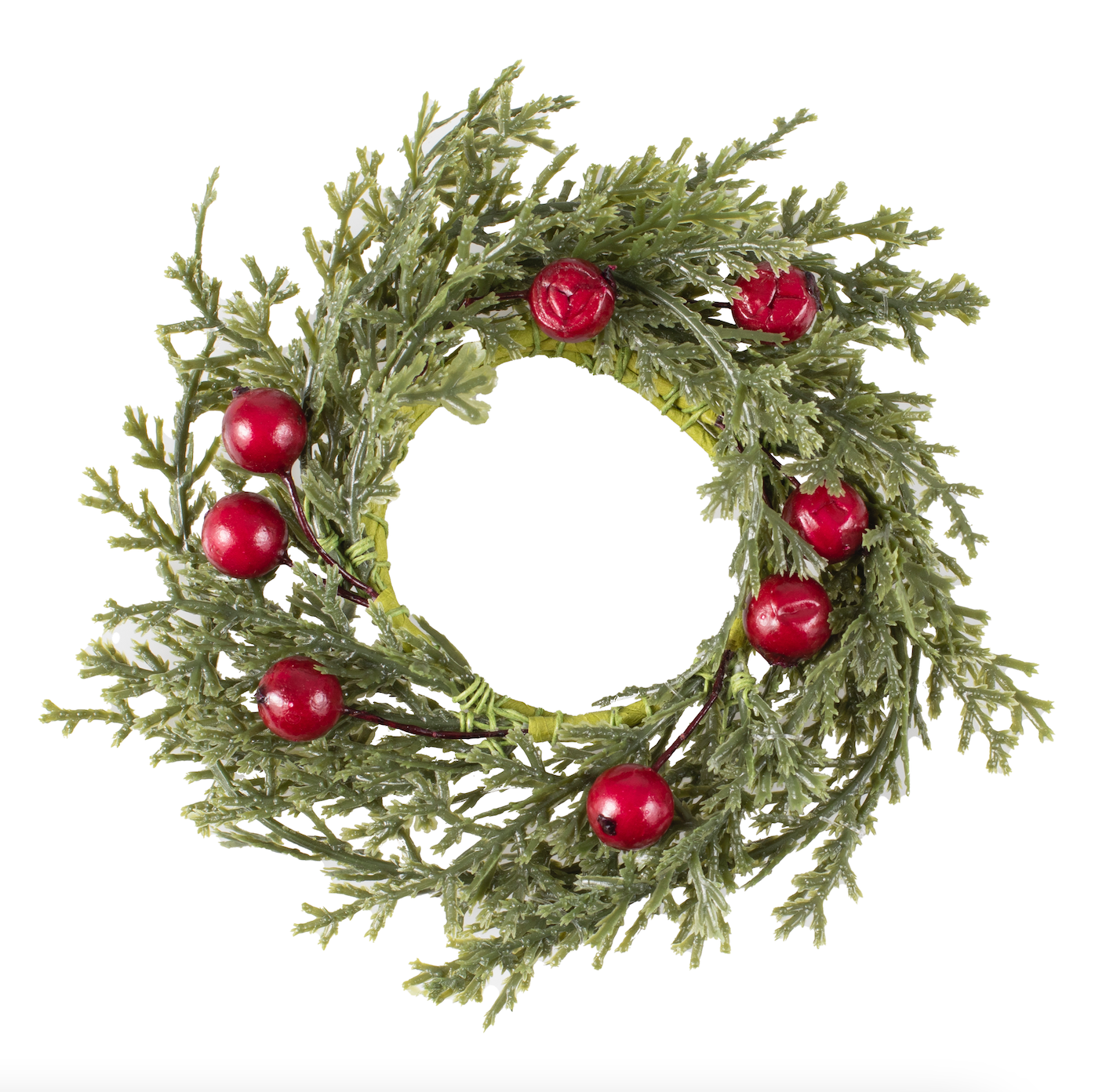 Foliage and Berry Christmas Napkin Rings