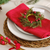 Foliage and Berry Christmas Napkin Rings