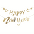 Gold Happy New Year Banner Decoration