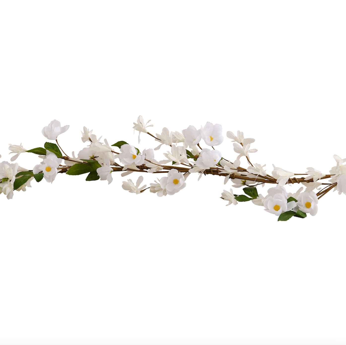 White Blossom Artificial Flower Garland