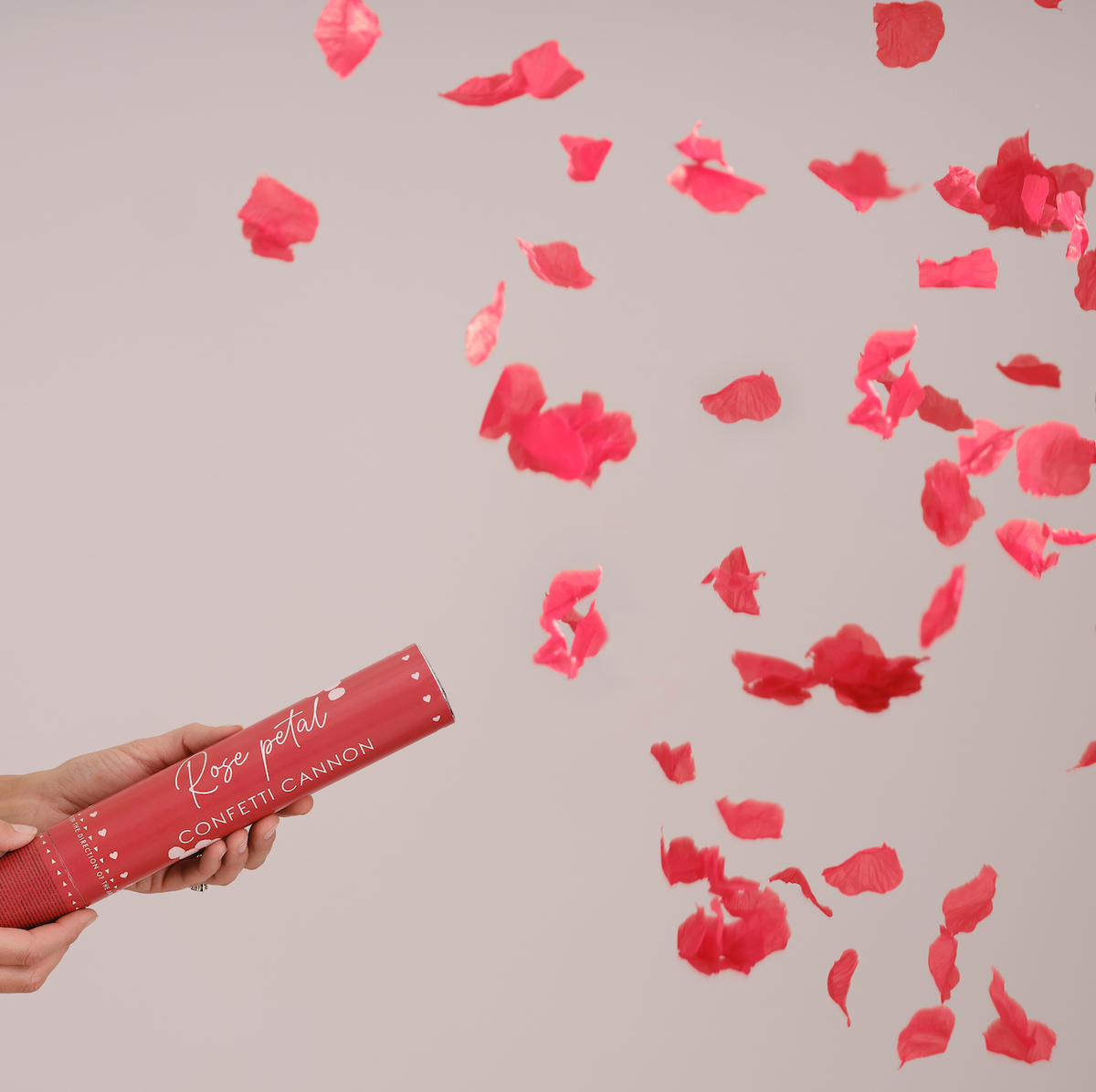 Red Rose Petal Confetti Cannon