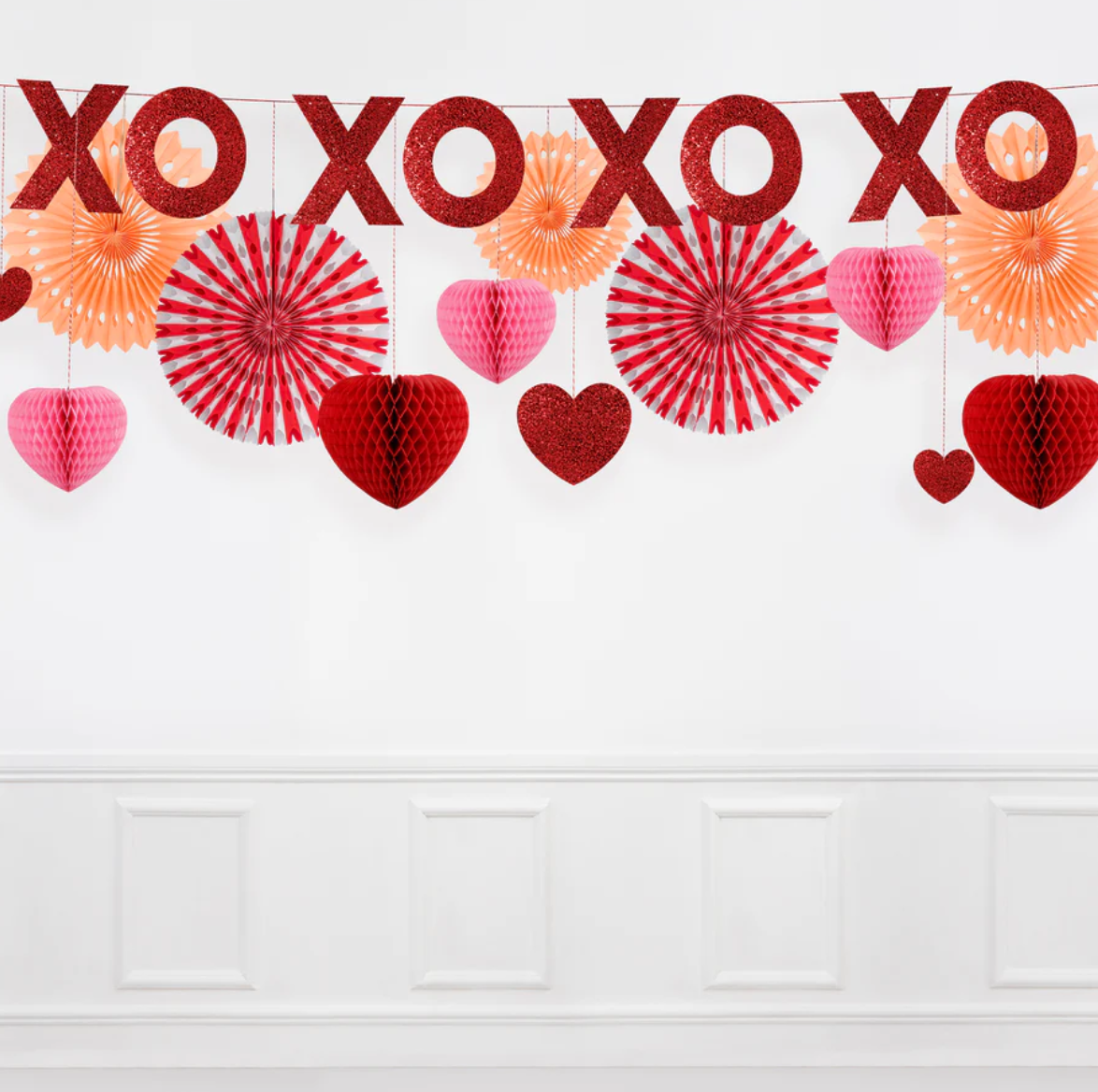 Honeycomb Valentines Garland