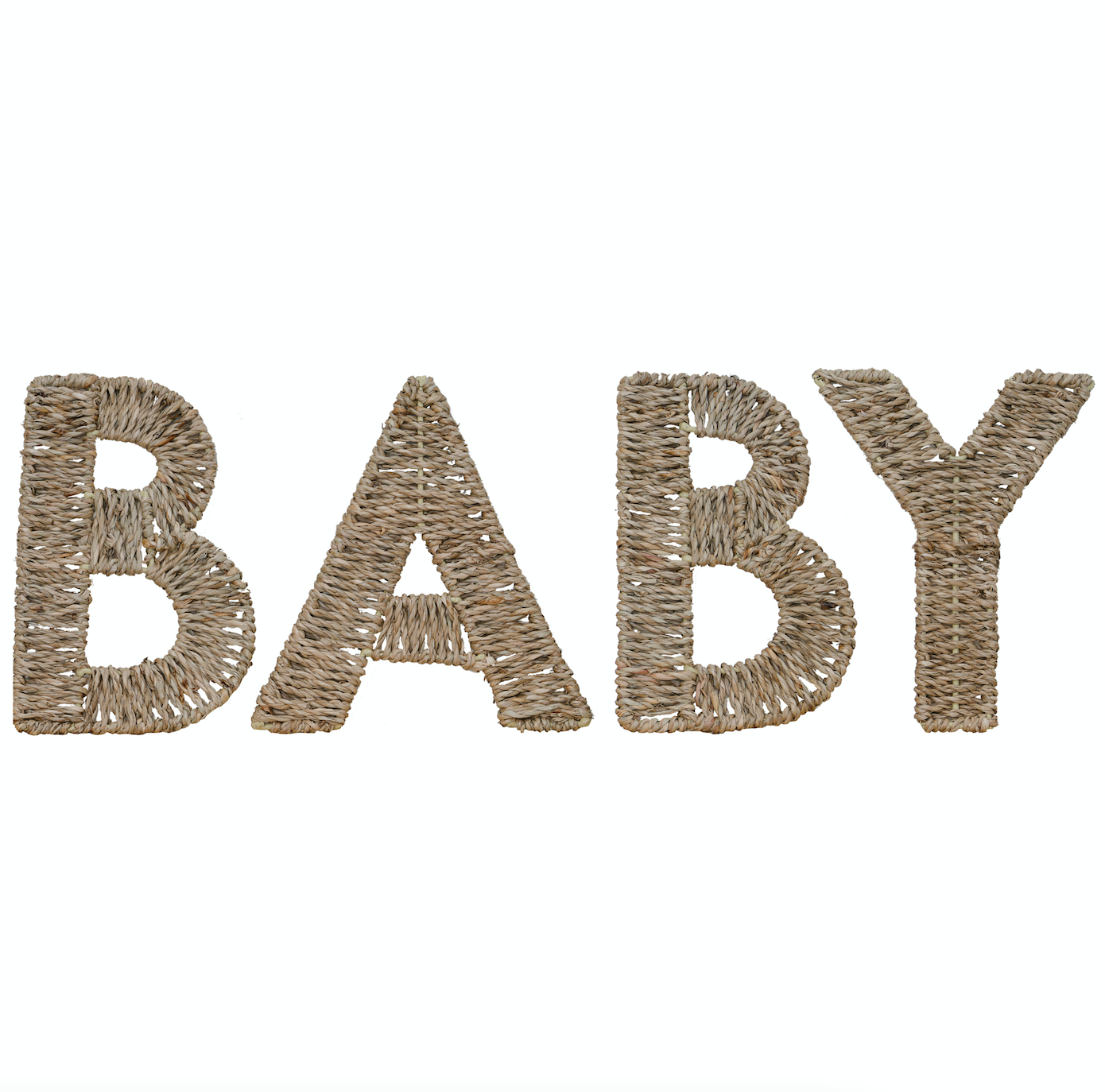 Wicker Baby Sign Nursery Decoration