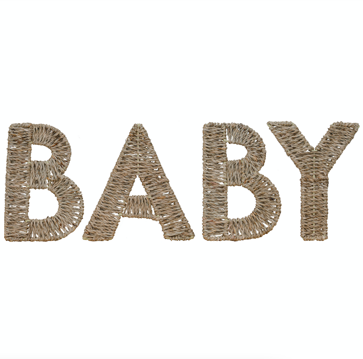 Wicker Baby Sign Nursery Decoration