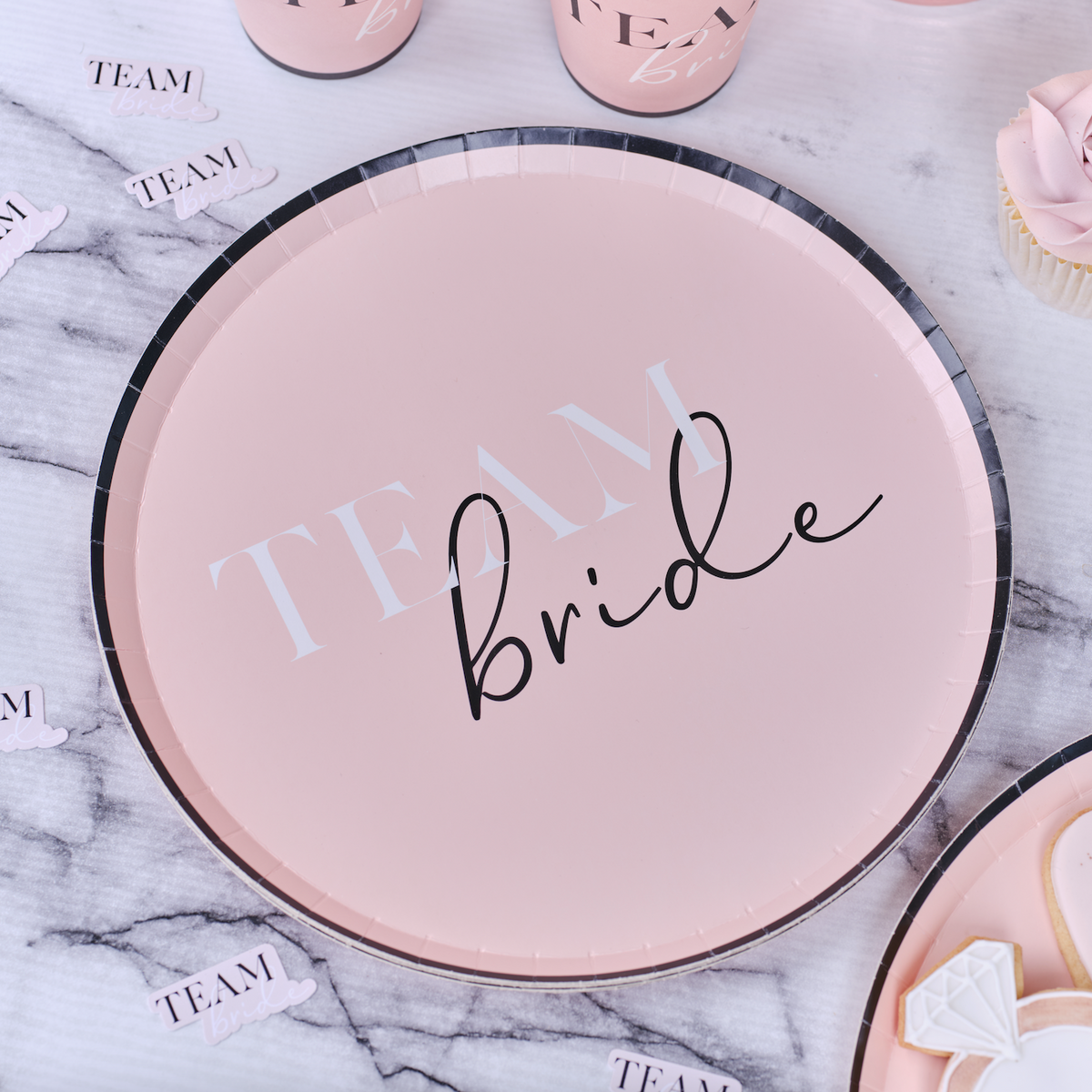 Team Bride Hen Party Plates