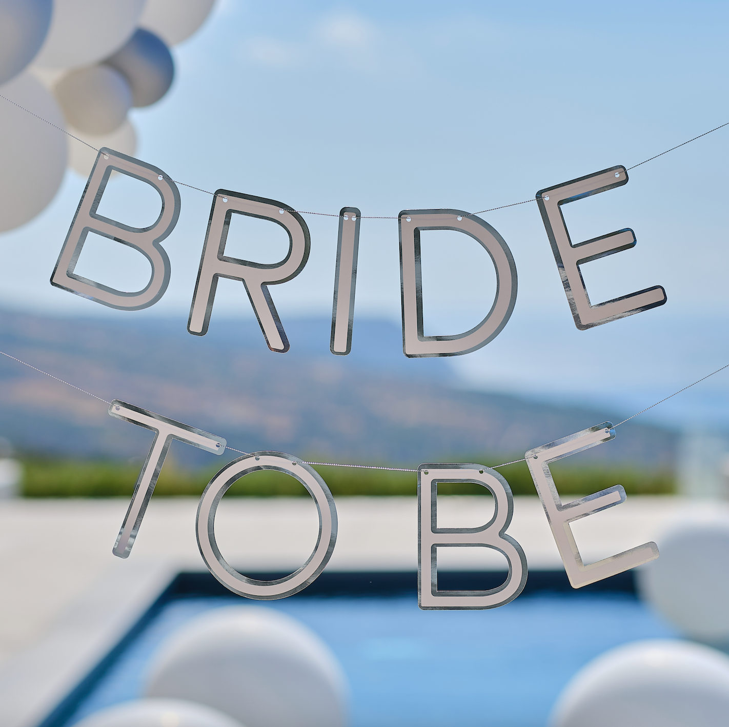 Silver Bride To Be Hen Party Bunting