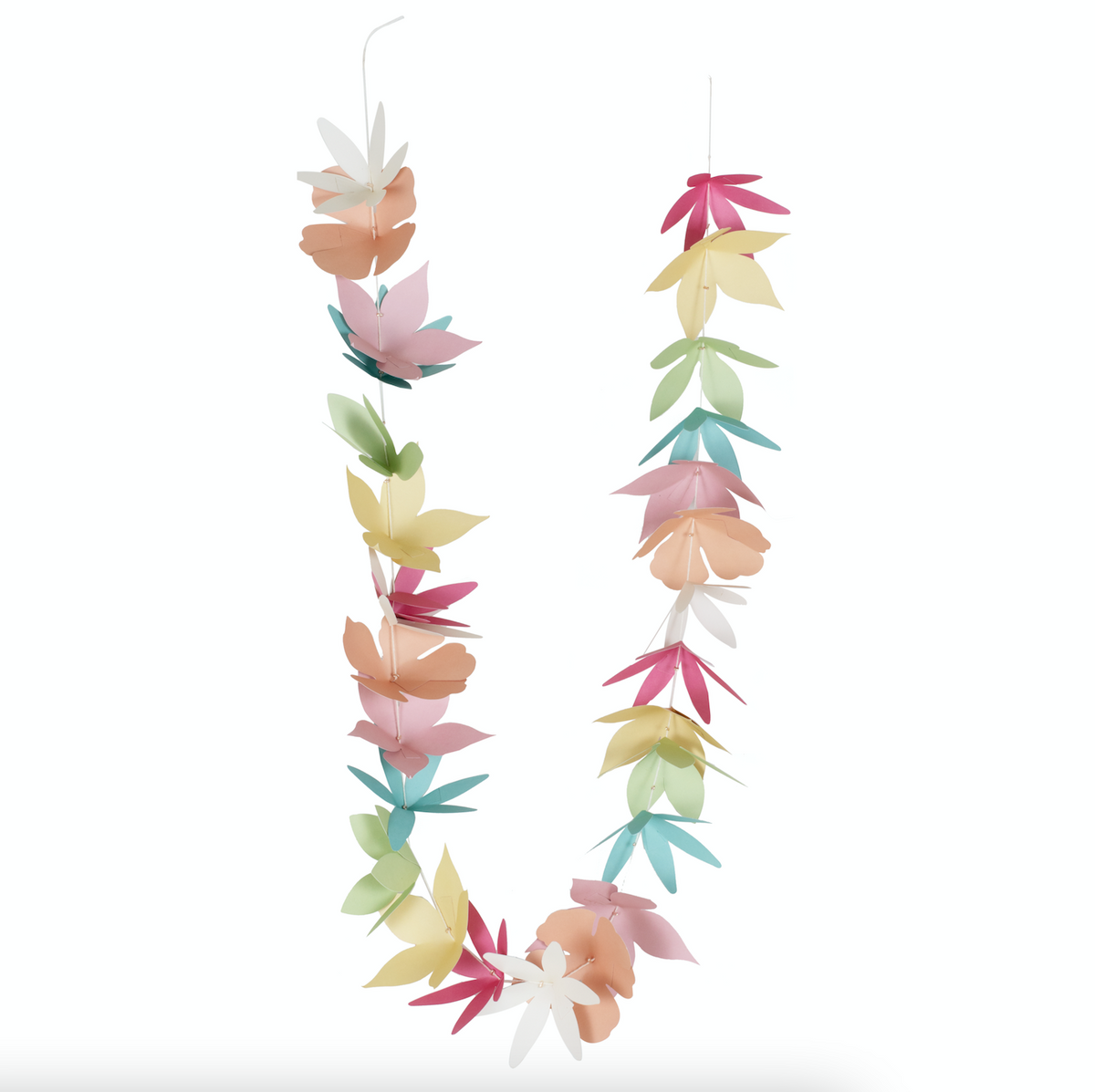 Hawaiian Tiki Paper Flower Garland