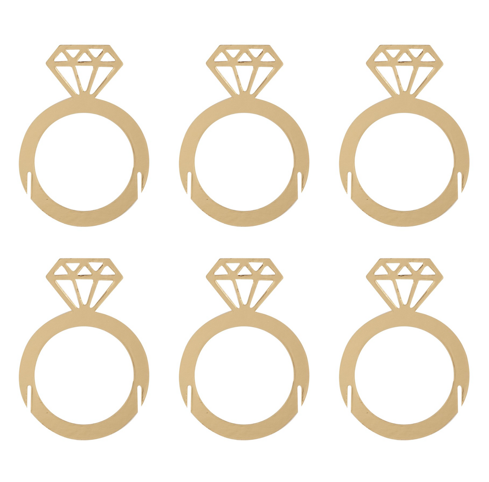 Engagement Party Ring Drink Topper Decorations