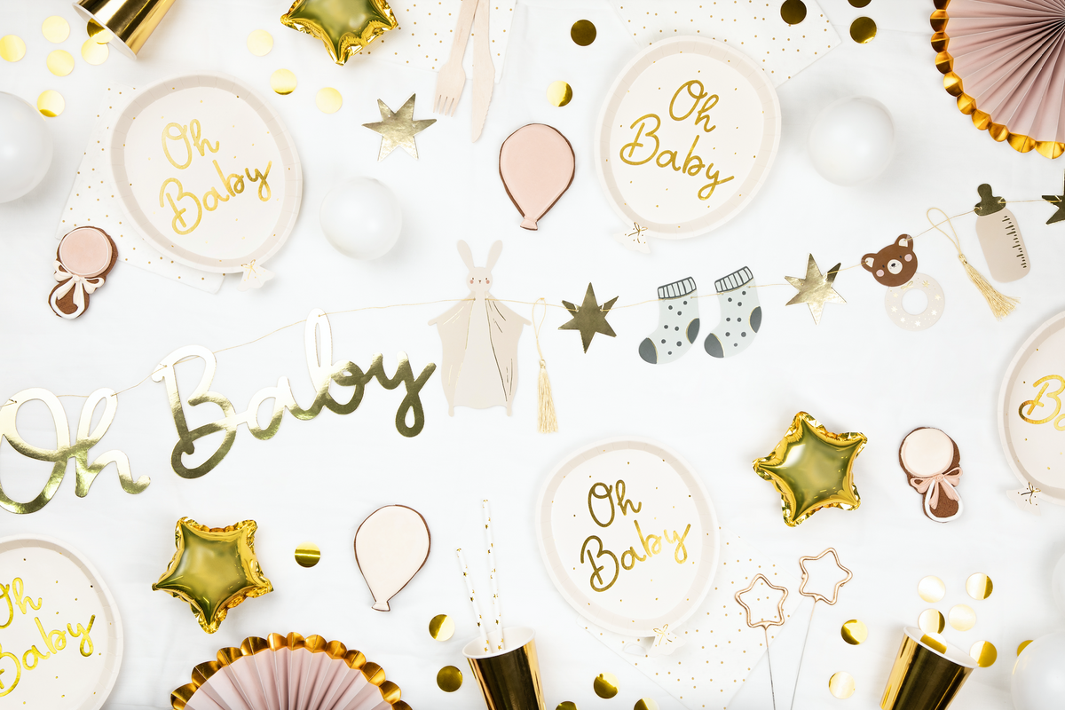 Oh Baby Balloon Shaped Plates  