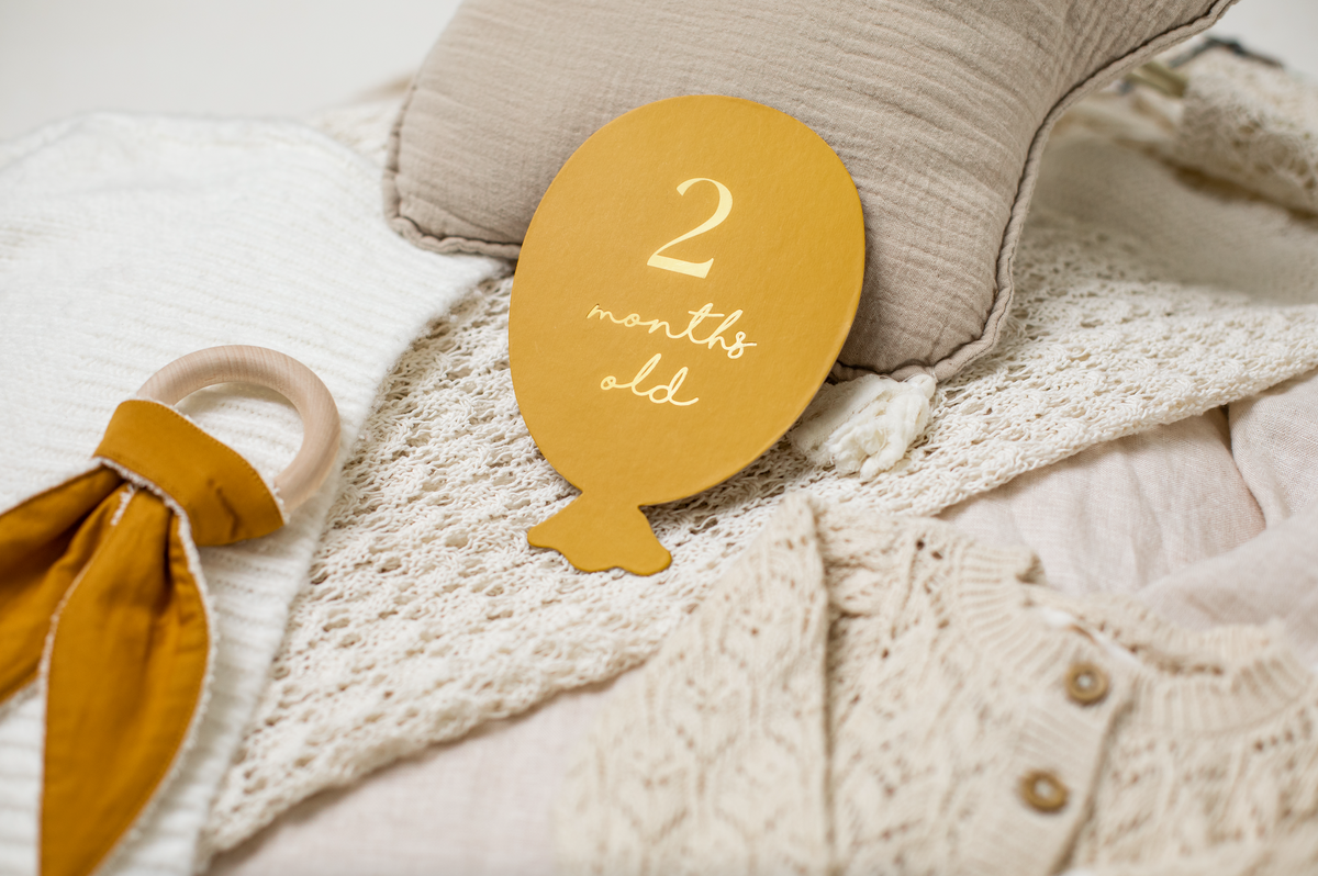 Balloons Milestone Cards