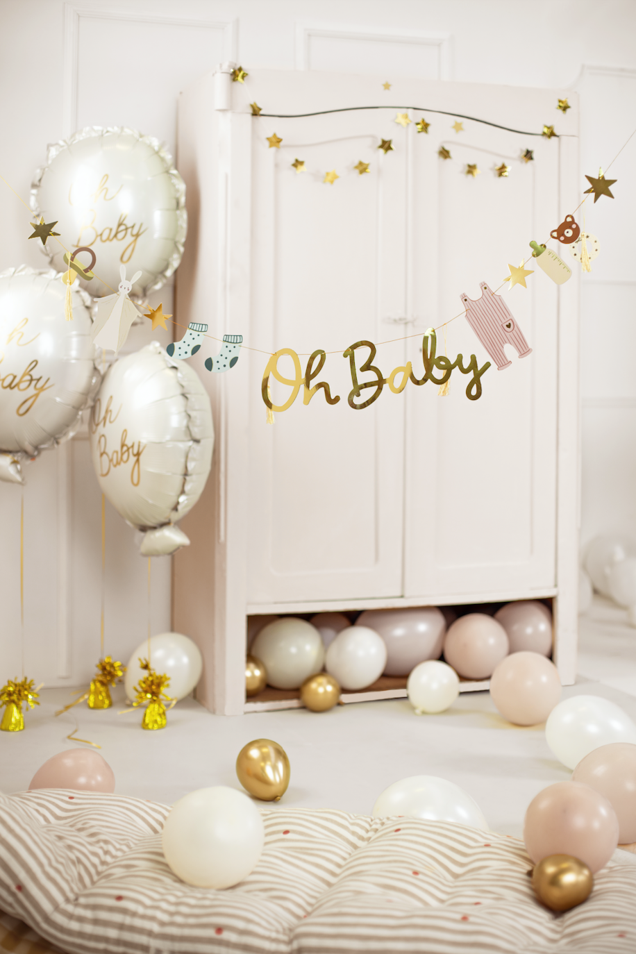 Gold Oh Baby Icon Banner 