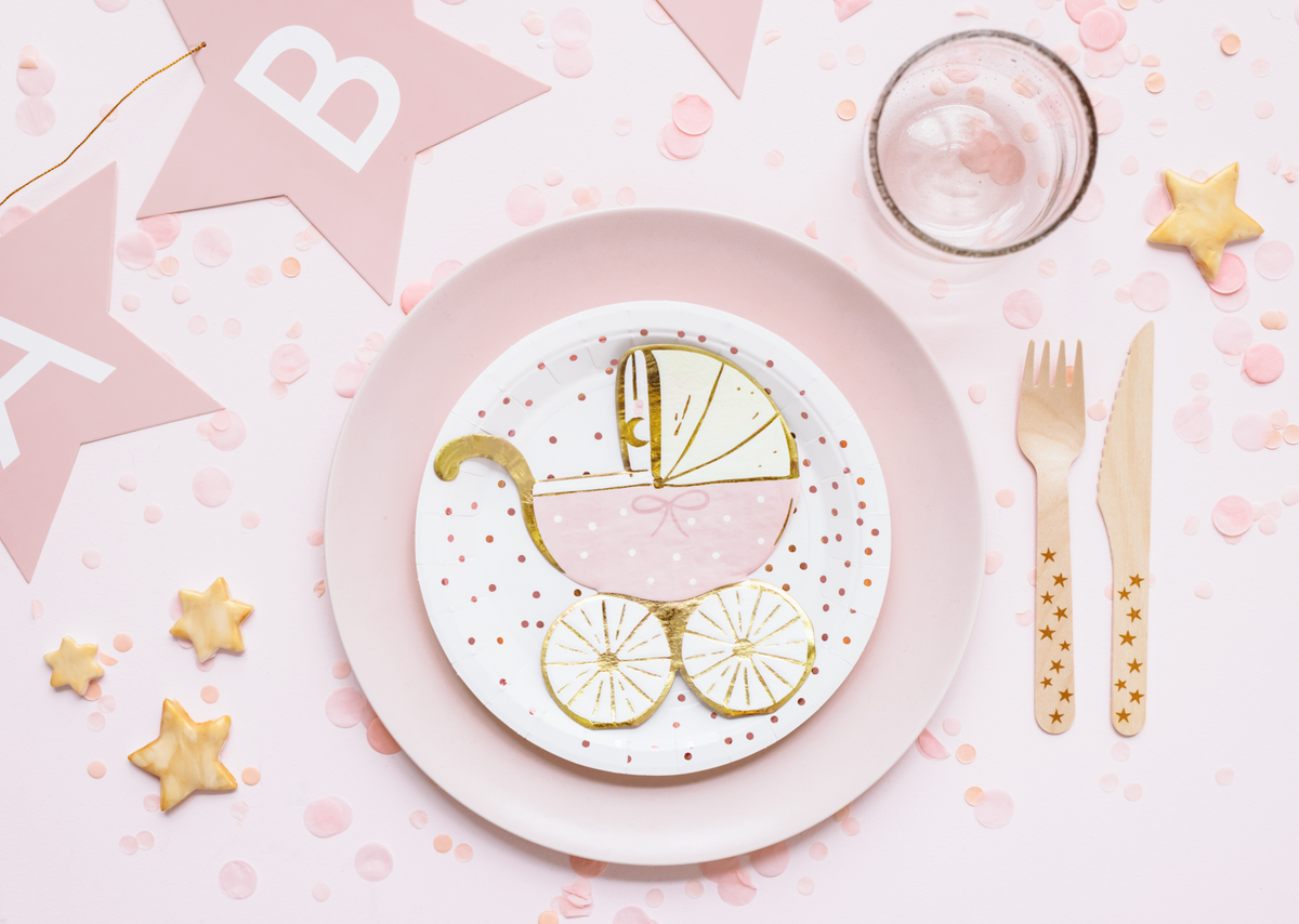 Light Pink Baby Stroller Napkins