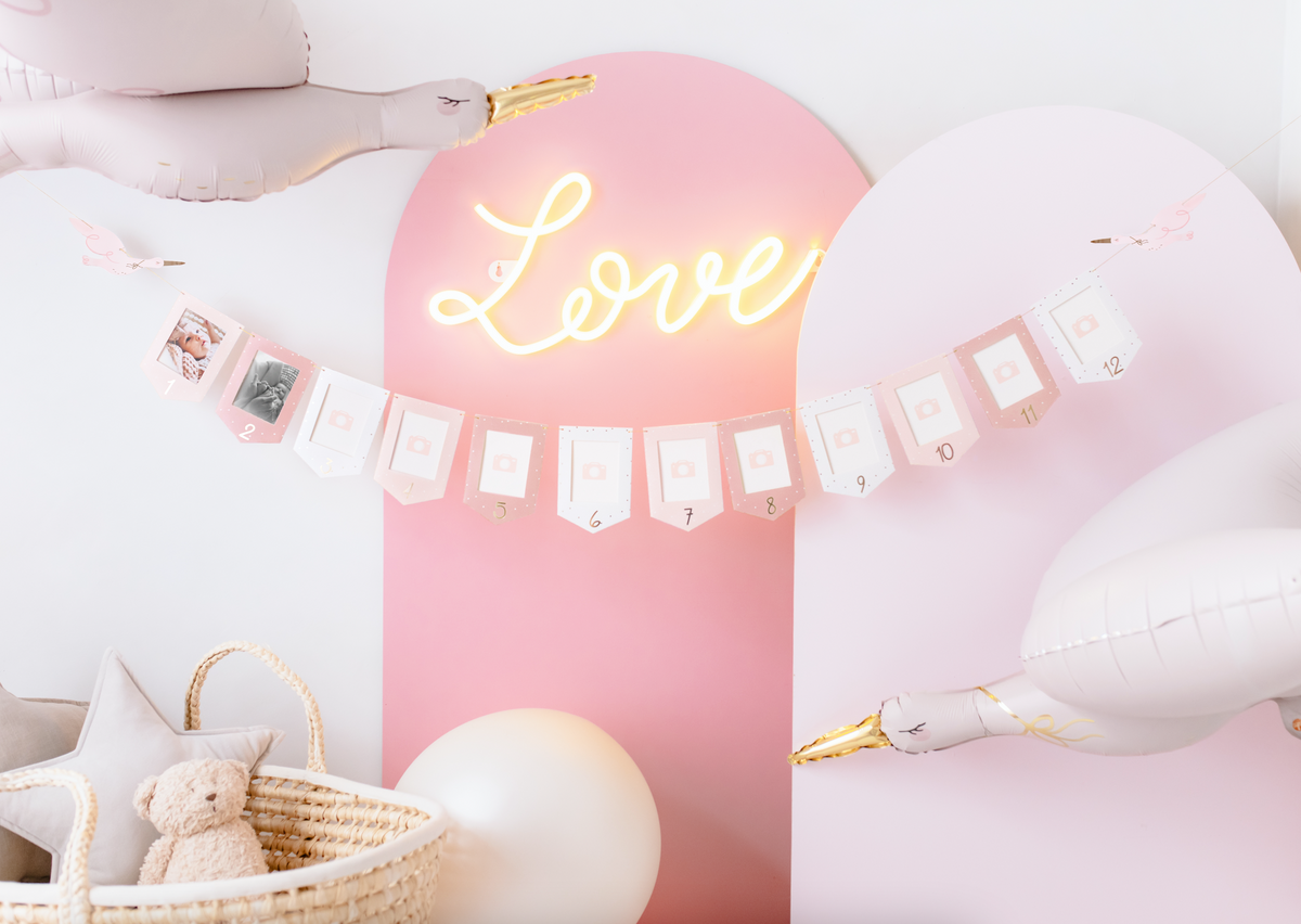 Stork Photo Frame Garland