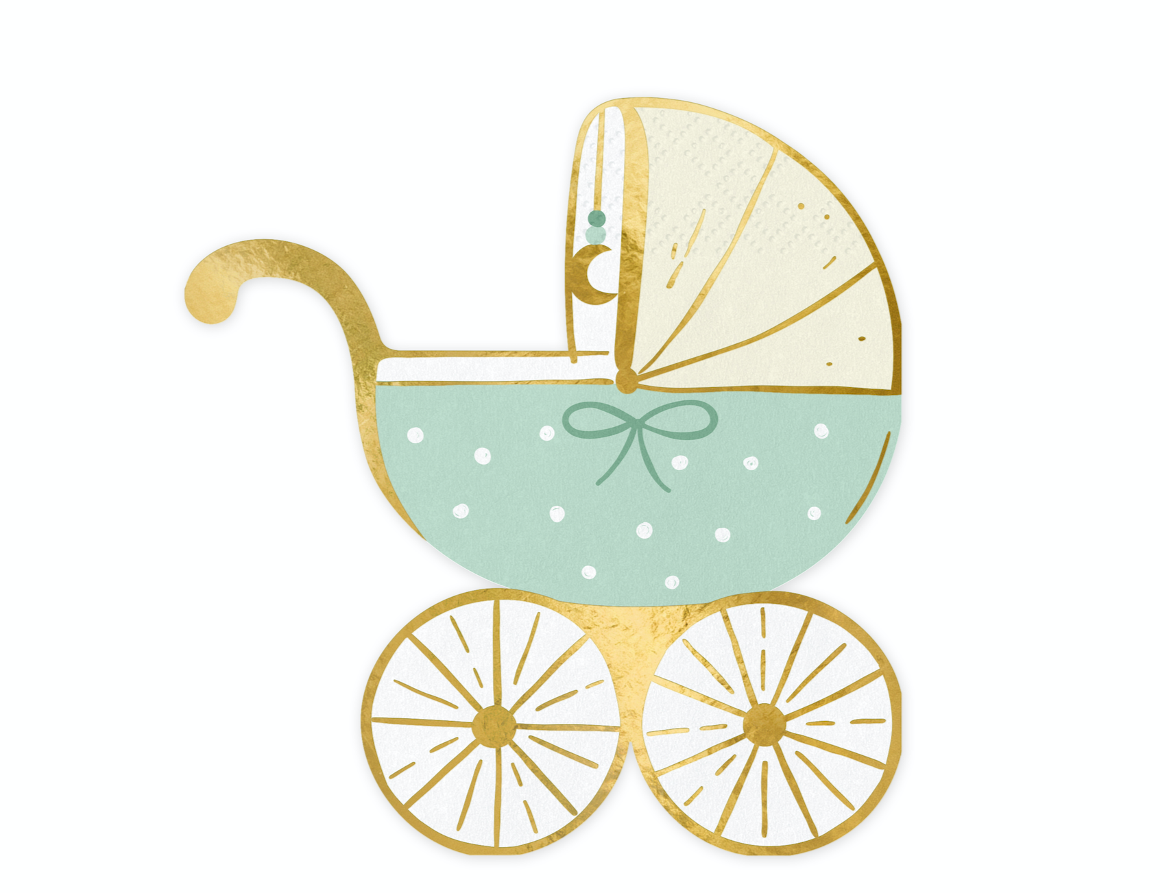 Tiffany Blue Baby Stroller Napkins