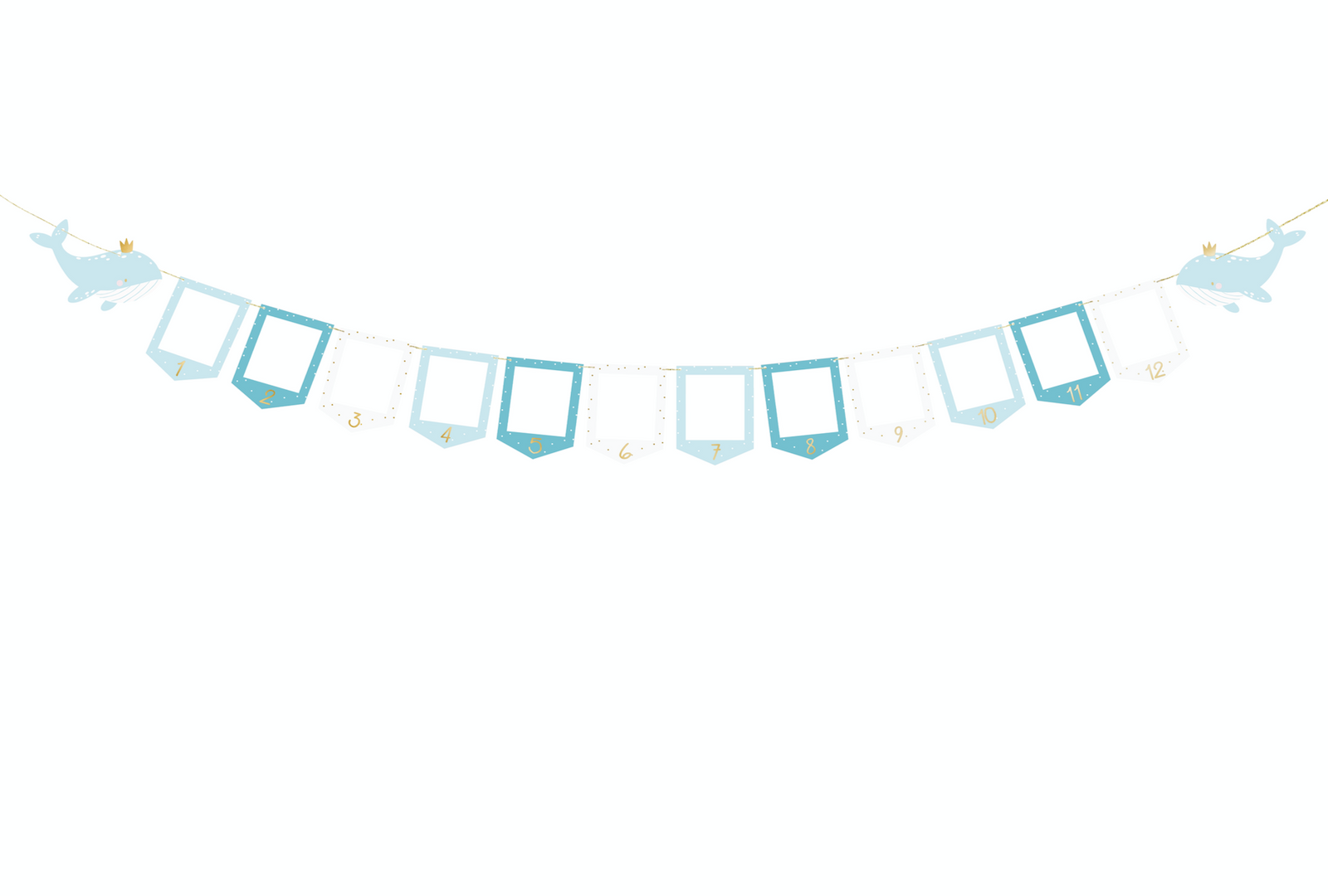 Whale Photo Frame Garland  