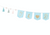 Sky Blue Oh Baby Banner with Tassels