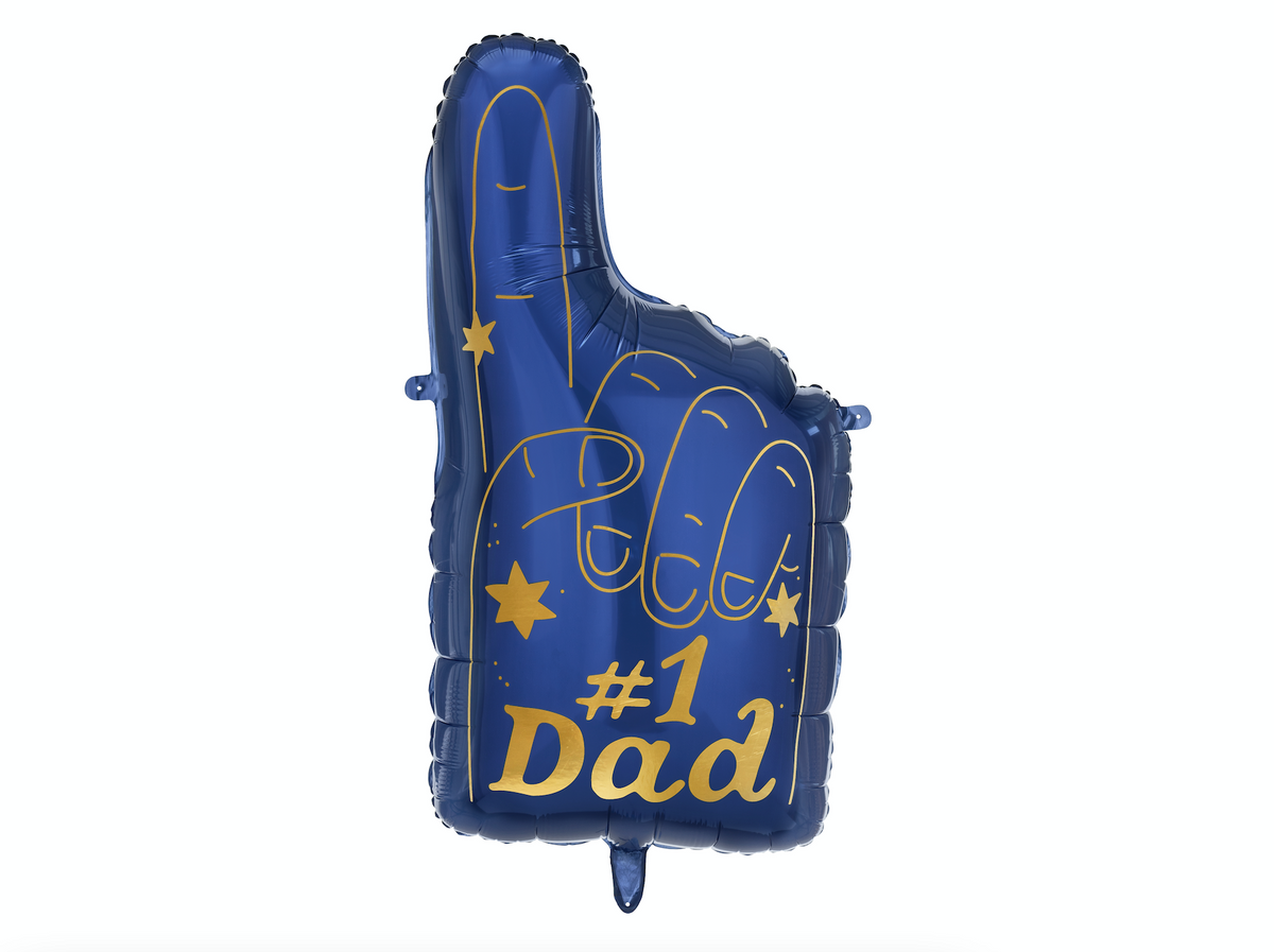 Dad Blue Foam Finger Foil Balloon