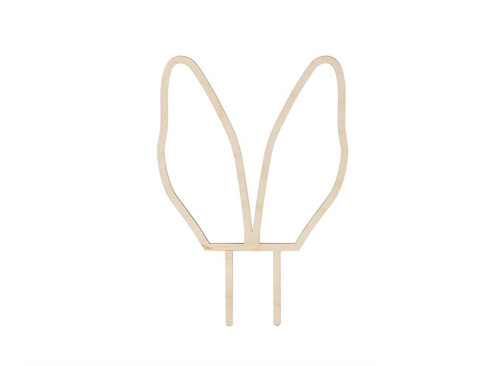 Wooden Cake Topper Bunny Ears 
