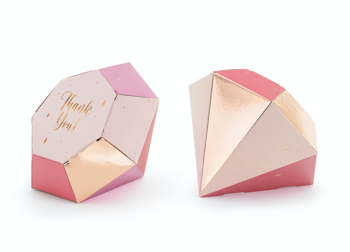 DIY Diamond Favor Boxes 
