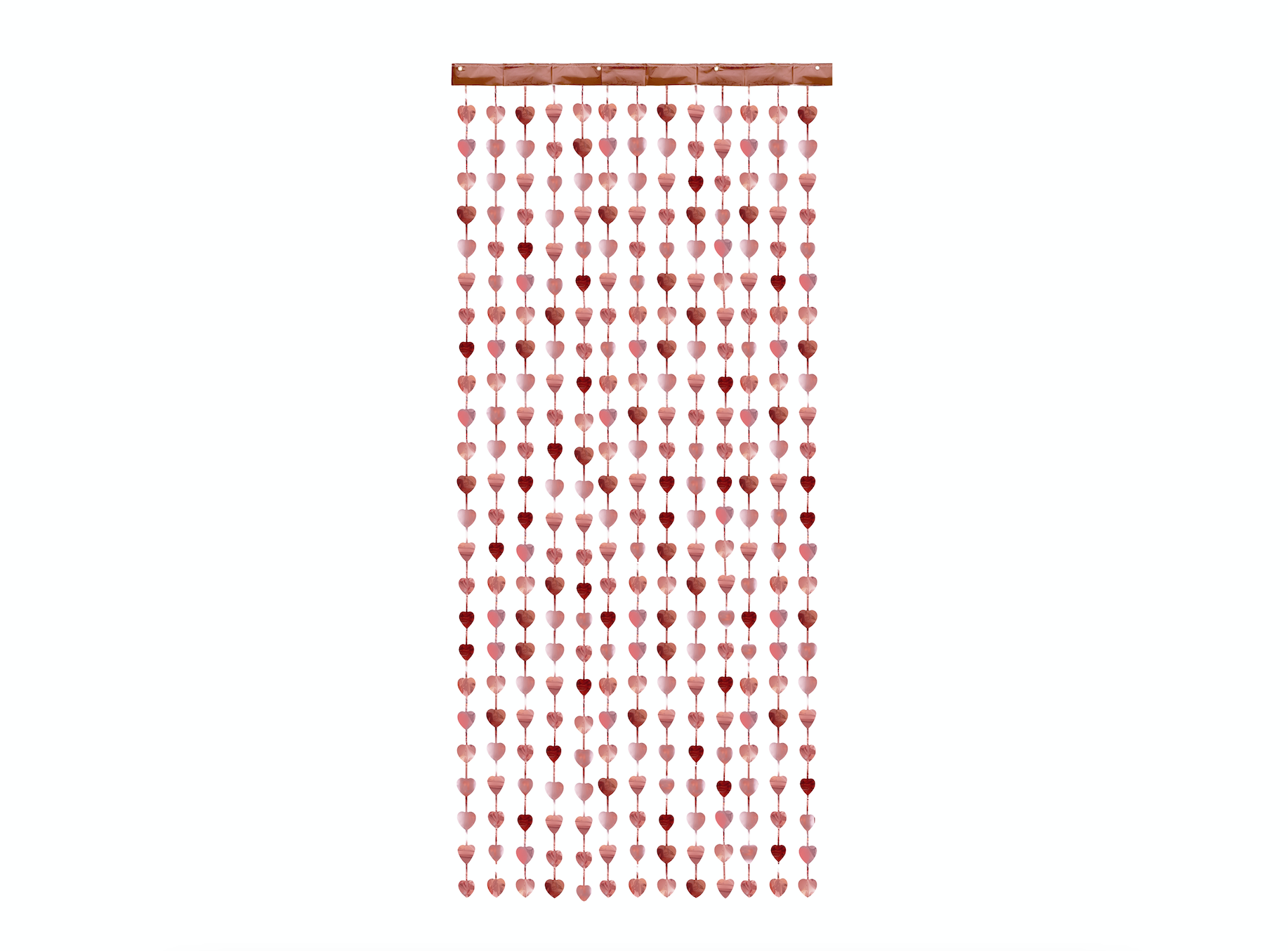 Rose Gold Hearts Party Curtain