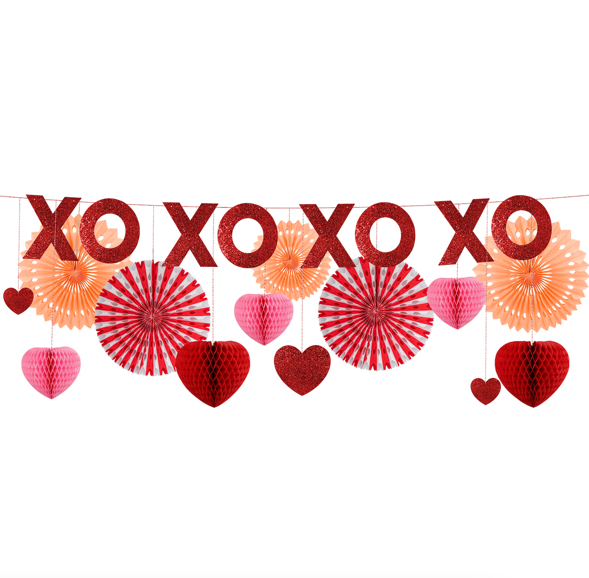 Honeycomb Valentines Garland