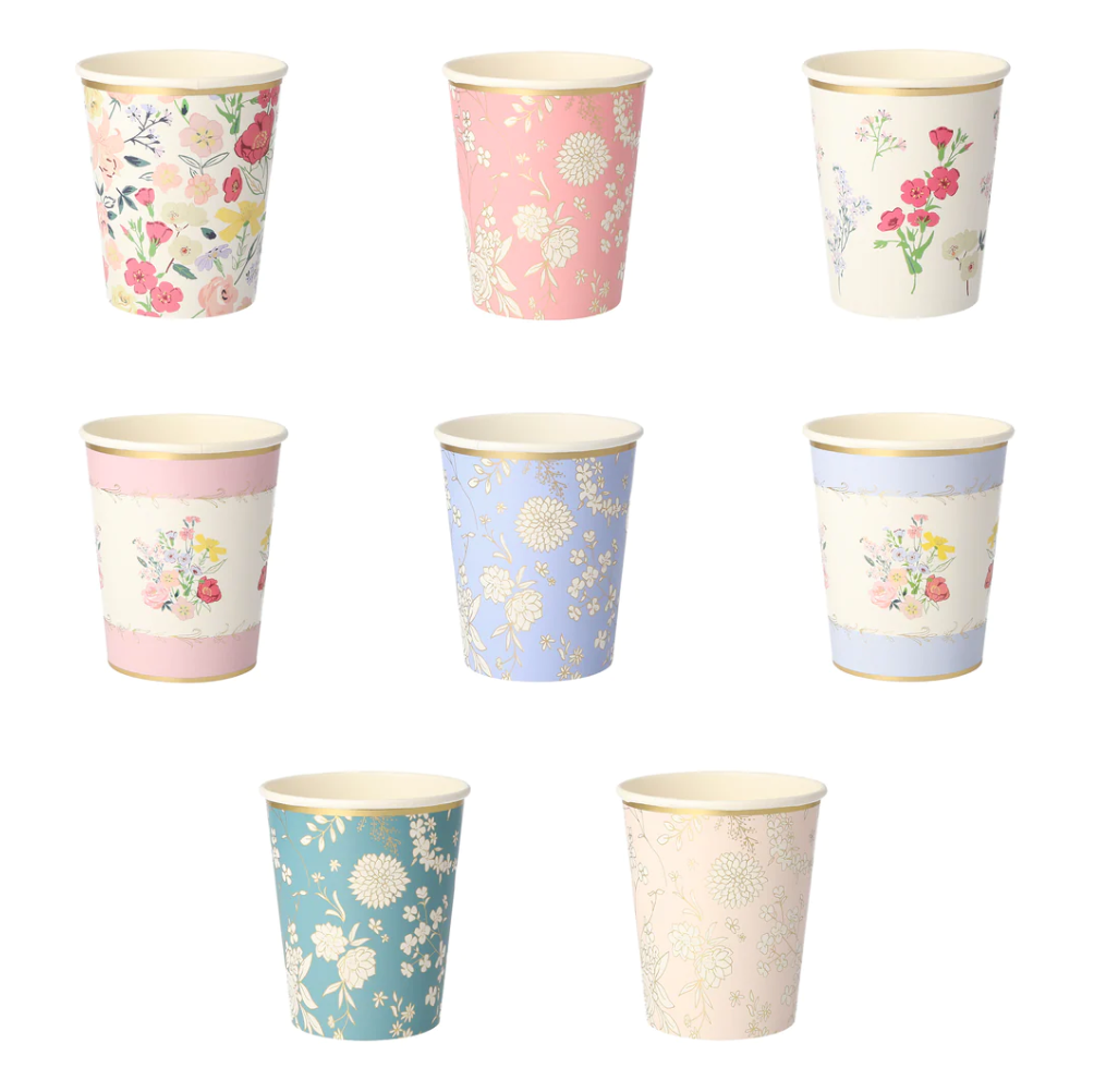 English Garden Party Cups