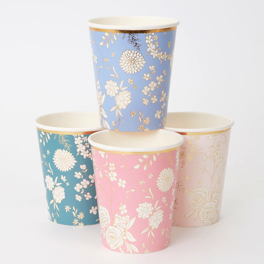 English Garden Party Cups