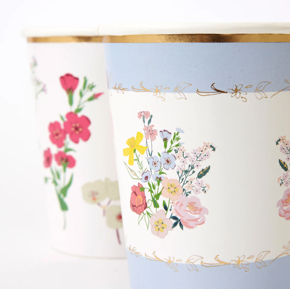 English Garden Party Cups