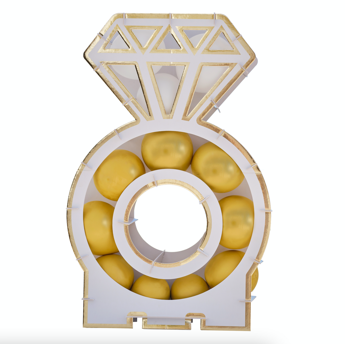 Engagement Ring Balloon Mosaic Stand Decoration