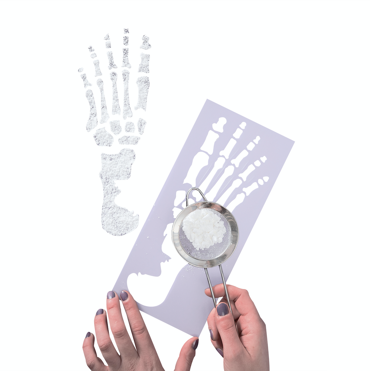 Creep It Real Skeleton Feet Stencils